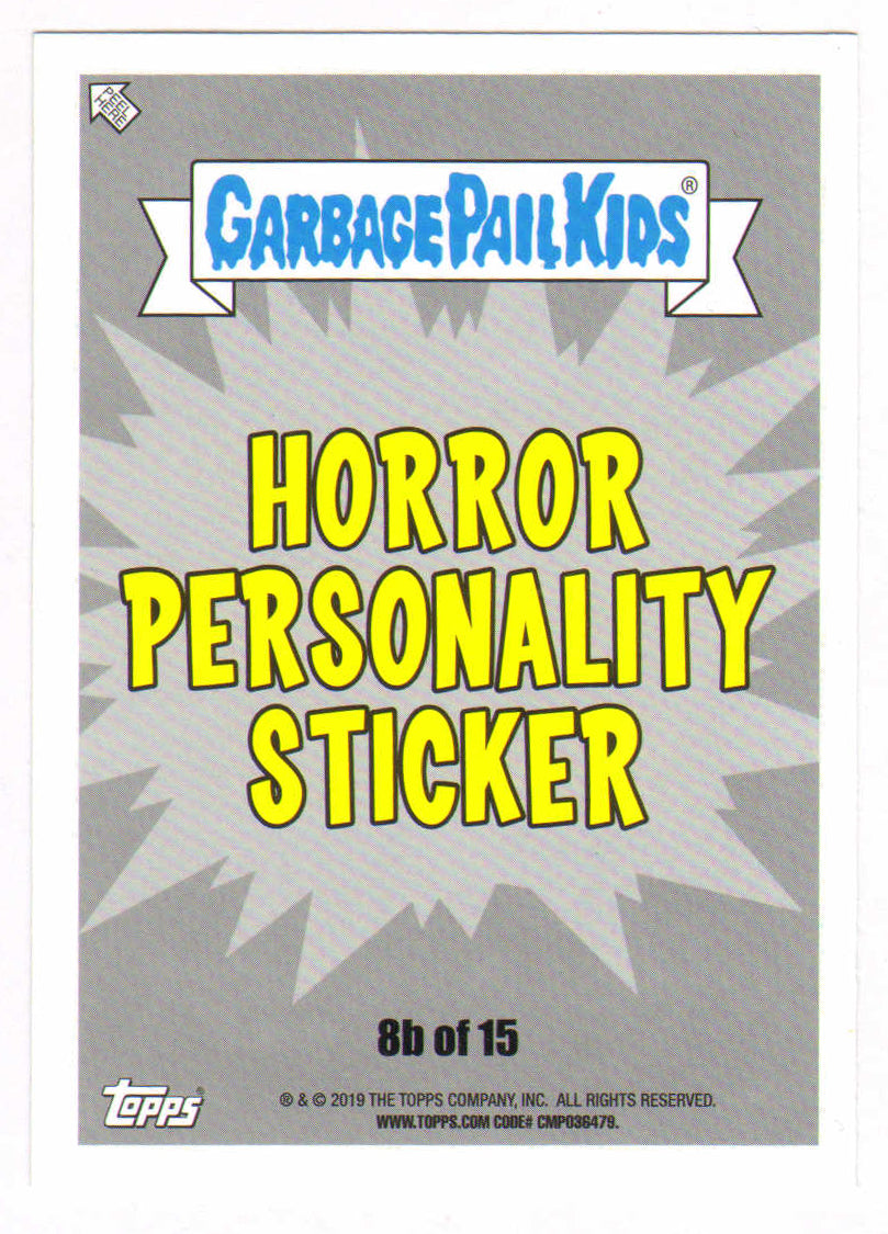 
                  
                    Guillermo del Toro Director of Cronos, Blade II, Pan's Labyrinth, & Frankenstein Signed Topps Garbage Pail Kids Trading Card #8b/15
                  
                