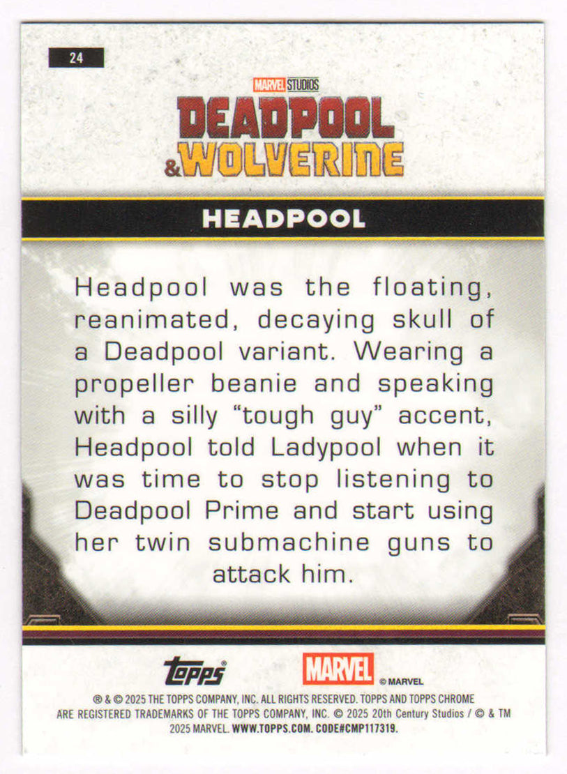 
                  
                    Nathan Fillion as Headpool in Deadpool & Wolverine Signed Topps Chrome Trading Card
                  
                