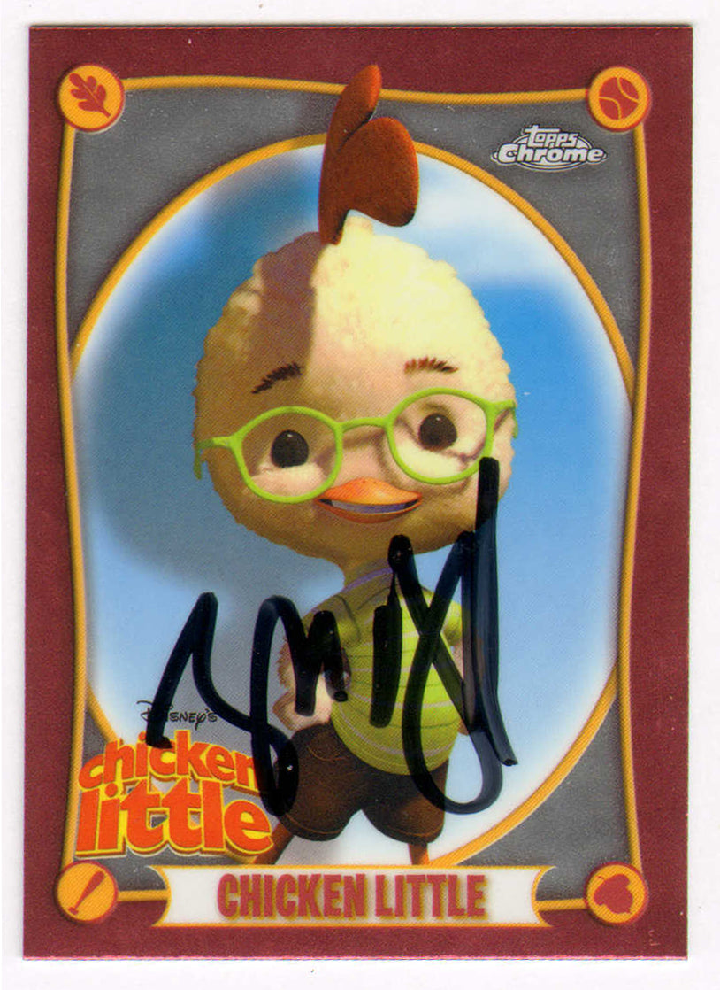 
                  
                    Zach Braff as Chicken Little in Chicken Little Signed Topps Chrome Trading Card #CL-1
                  
                