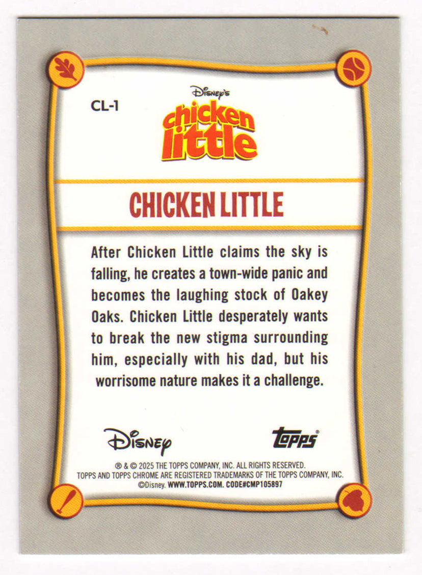 
                  
                    Zach Braff as Chicken Little in Chicken Little Signed Topps Chrome Trading Card #CL-1
                  
                