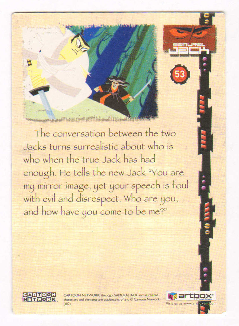 
                  
                    Phil LaMarr as Samurai Jack in Samurai Jack Signed Artbox Trading Card #53
                  
                