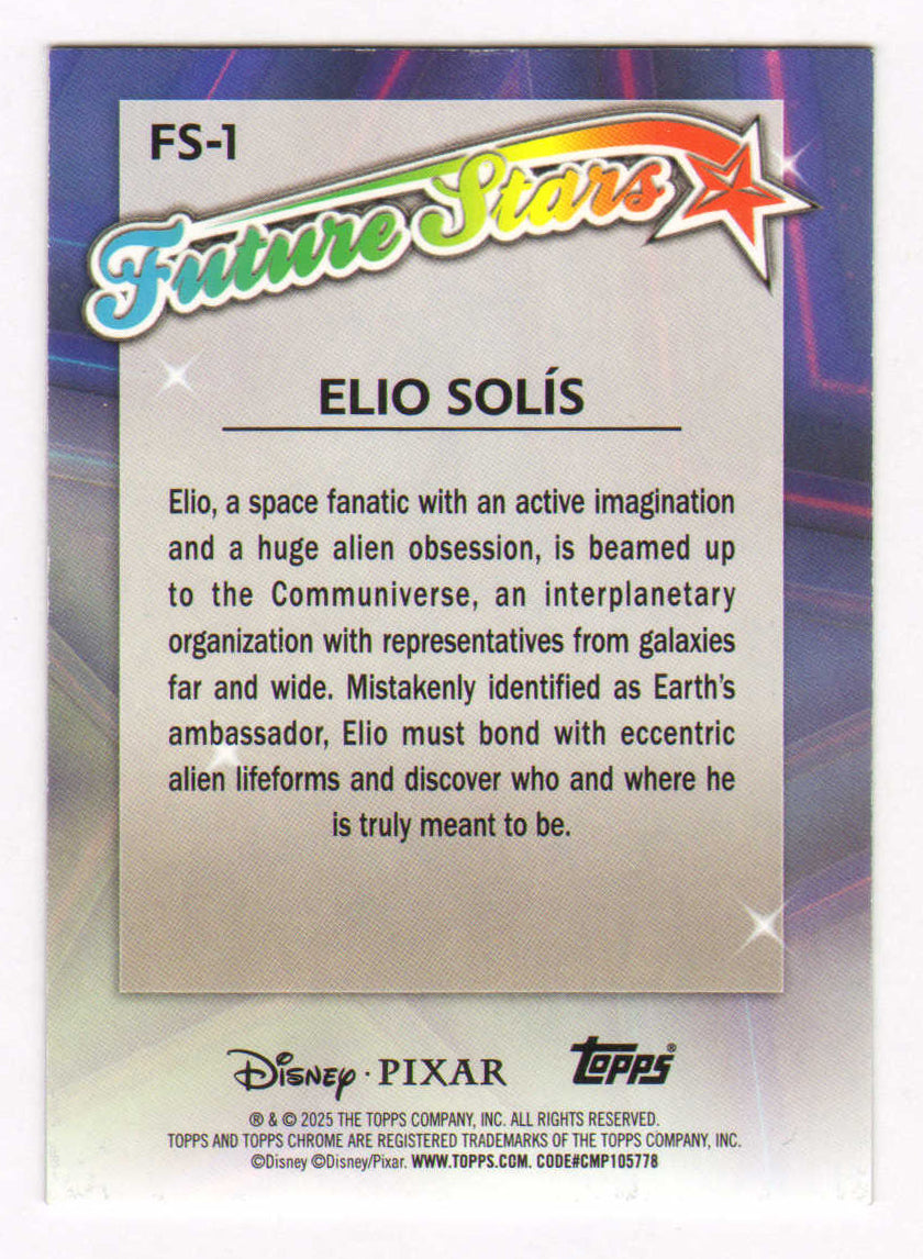
                  
                    Yonas Kibreab as Elio in Elio Signed Topps Chrome Trading Card #FS-1
                  
                