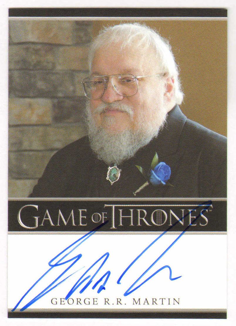 
                  
                    George R. R. Martin Co-Executive Producer of Game of Thrones Signed Rittenhouse Trading Card
                  
                