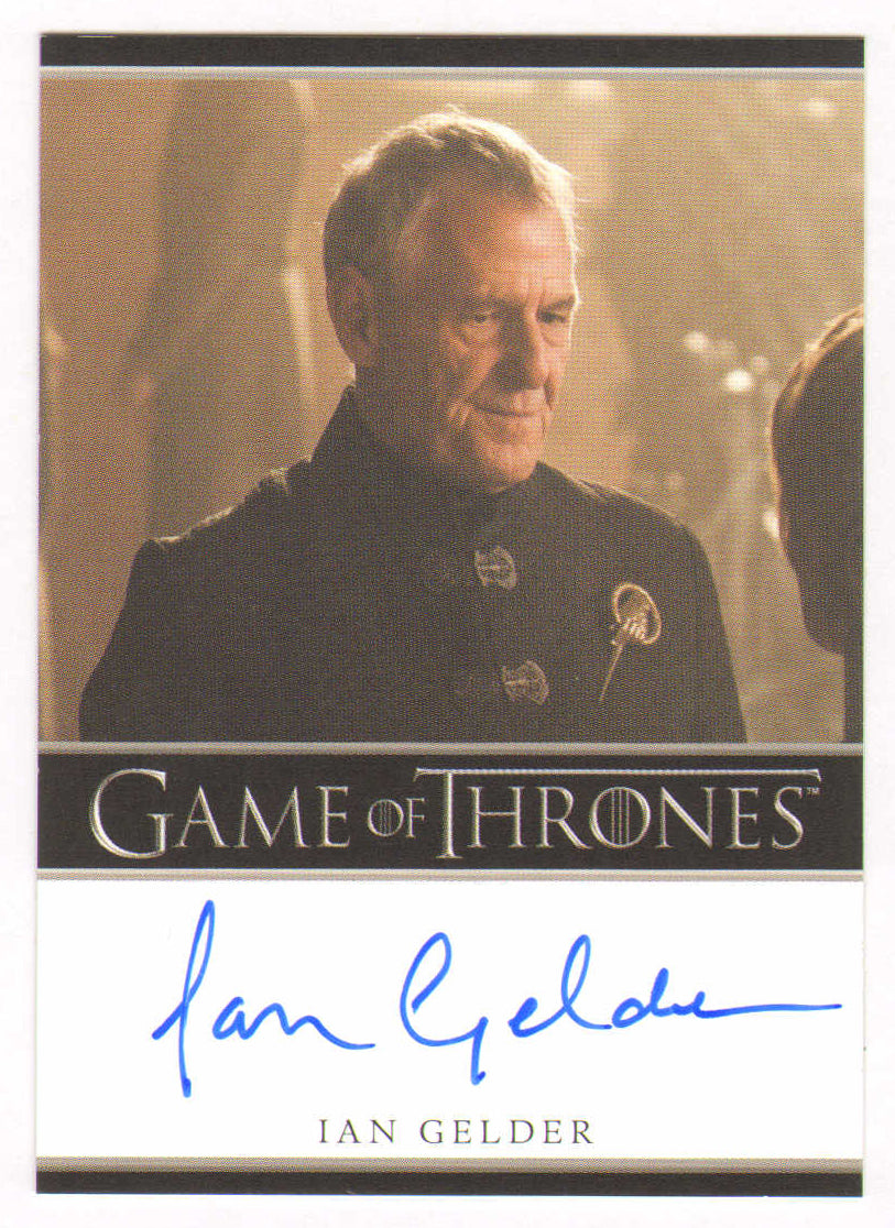 
                  
                    Ian Gelder as Kevan Lannister in Game of Thrones Signed Rittenhouse Trading Card
                  
                
