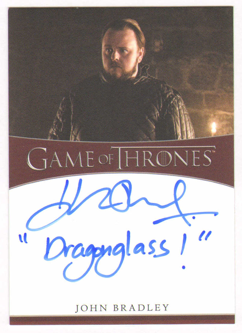 
                  
                    John Bradley as Samwell Tarly in Game of Thrones Signed Rittenhouse Trading Card with Quote
                  
                
