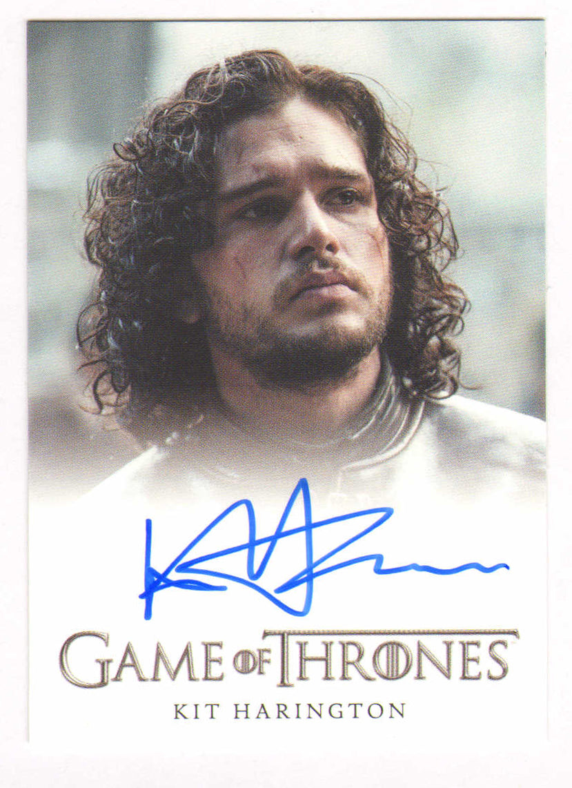 
                  
                    Kit Harington as Jon Snow in Game of Thrones Signed Rittenhouse Trading Card
                  
                