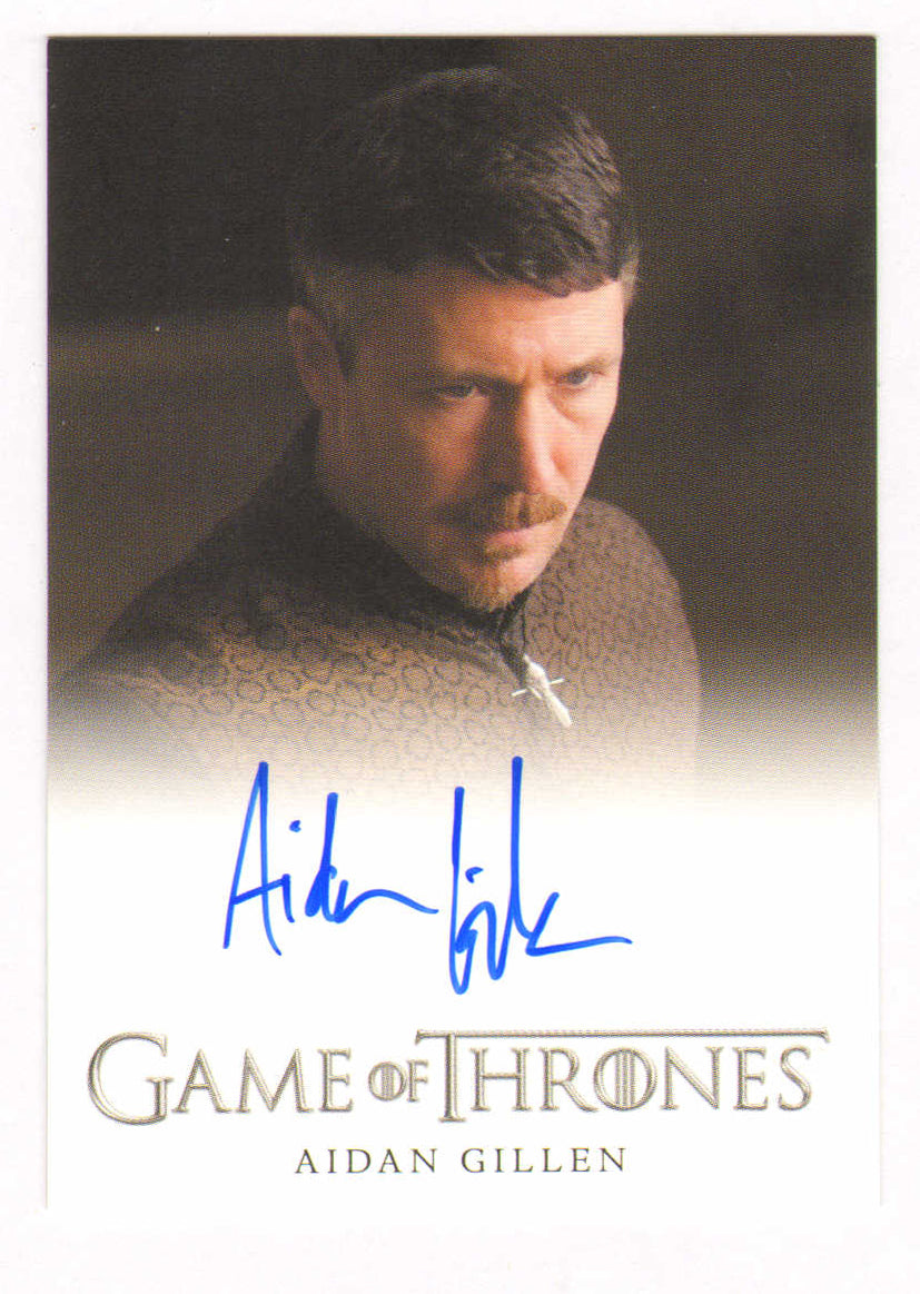 
                  
                    Aidan Gillen as Petyr Baelish in Game of Thrones Signed Rittenhouse Trading Card
                  
                