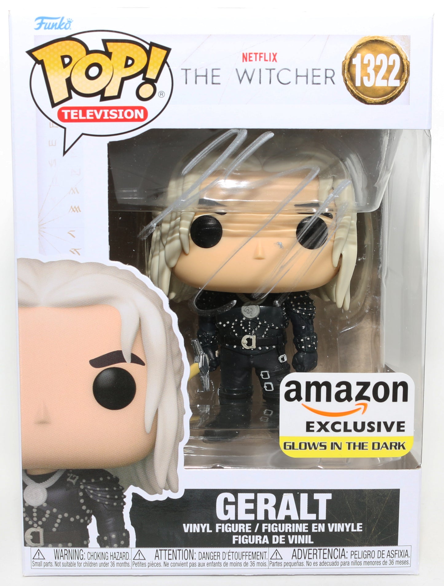 
                  
                    Henry Cavill as Geralt of Rivia in The Witcher GITD Amazon Exclusive(SWAU) Signed Funko POP! #1322
                  
                