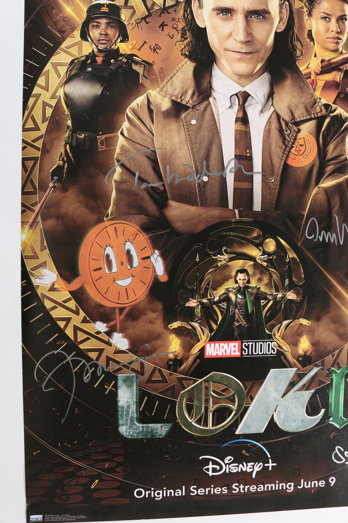 
                  
                    Loki 22x33.5 Poster (SWAU) Cast Signed by Tom Hiddleston, Owen Wilson, Sophia Di Martino, & Jonathan Majors
                  
                