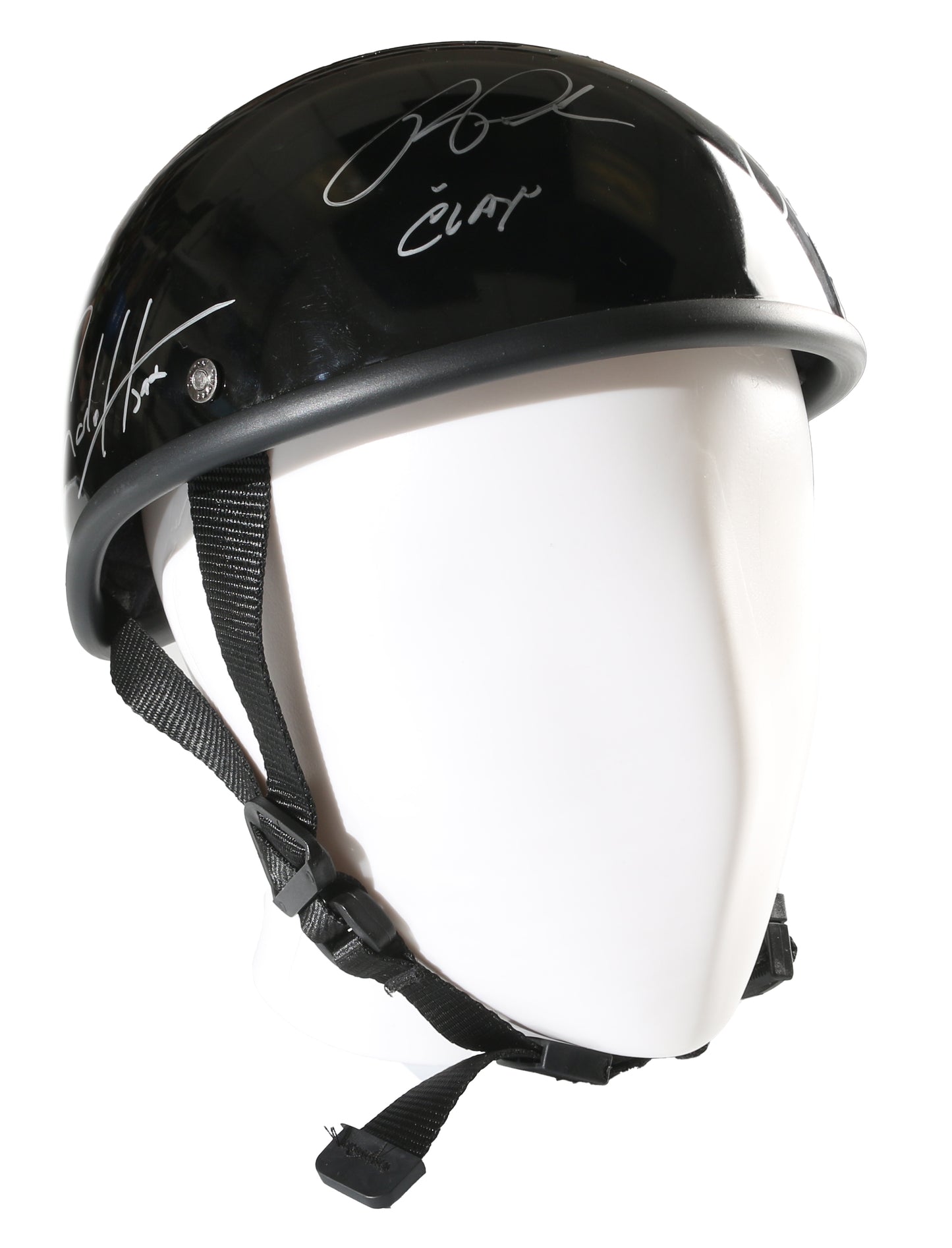 
                  
                    Sons of Anarchy Prop Replica Biker Helmet (Celebrity Authentics) Cast Signed by Ron Perlman, Charlie Hunnam, Danny Trejo, Katey Sagal, Theo Rossi, Kim Coates, & Mark Boone Junior with Character Names
                  
                