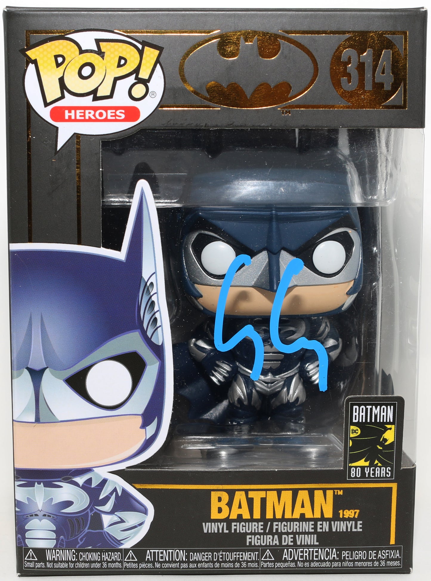 
                  
                    George Clooney as Batman in Batman & Robin (Beckett) Signed Funko POP! #314
                  
                