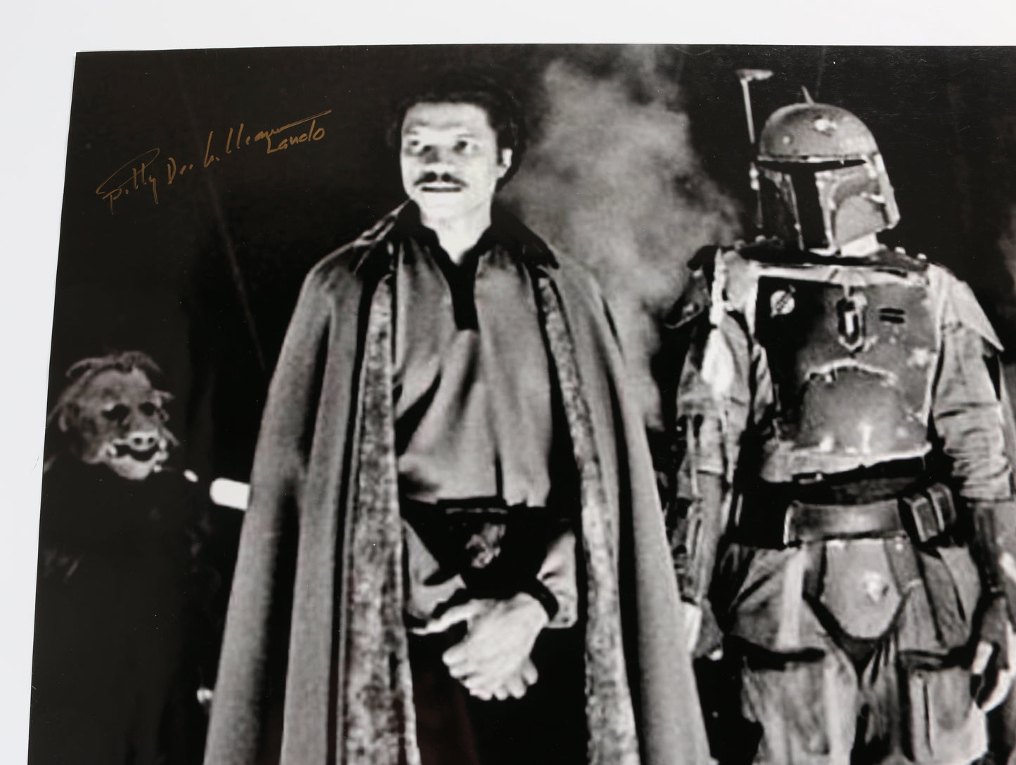 
                  
                    Billy Dee Williams as Lando & Jeremy Bulloch as Boba Fett in Star Wars: The Empire Strikes Back (Coolwaters) Signed 30x24 Poster
                  
                