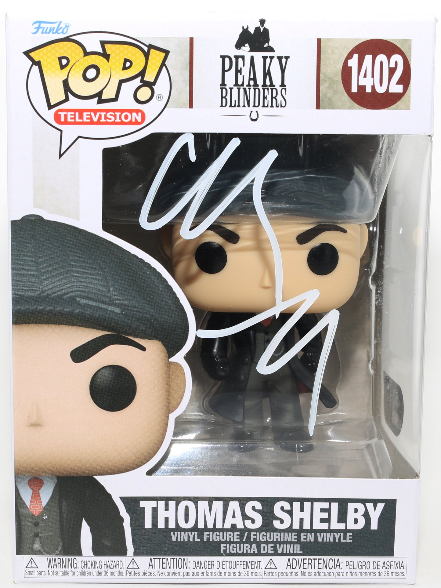
                  
                    Cillian Murphy as Thomas Shelby in Peaky Blinders (SWAU) Signed Funko POP! #1402
                  
                