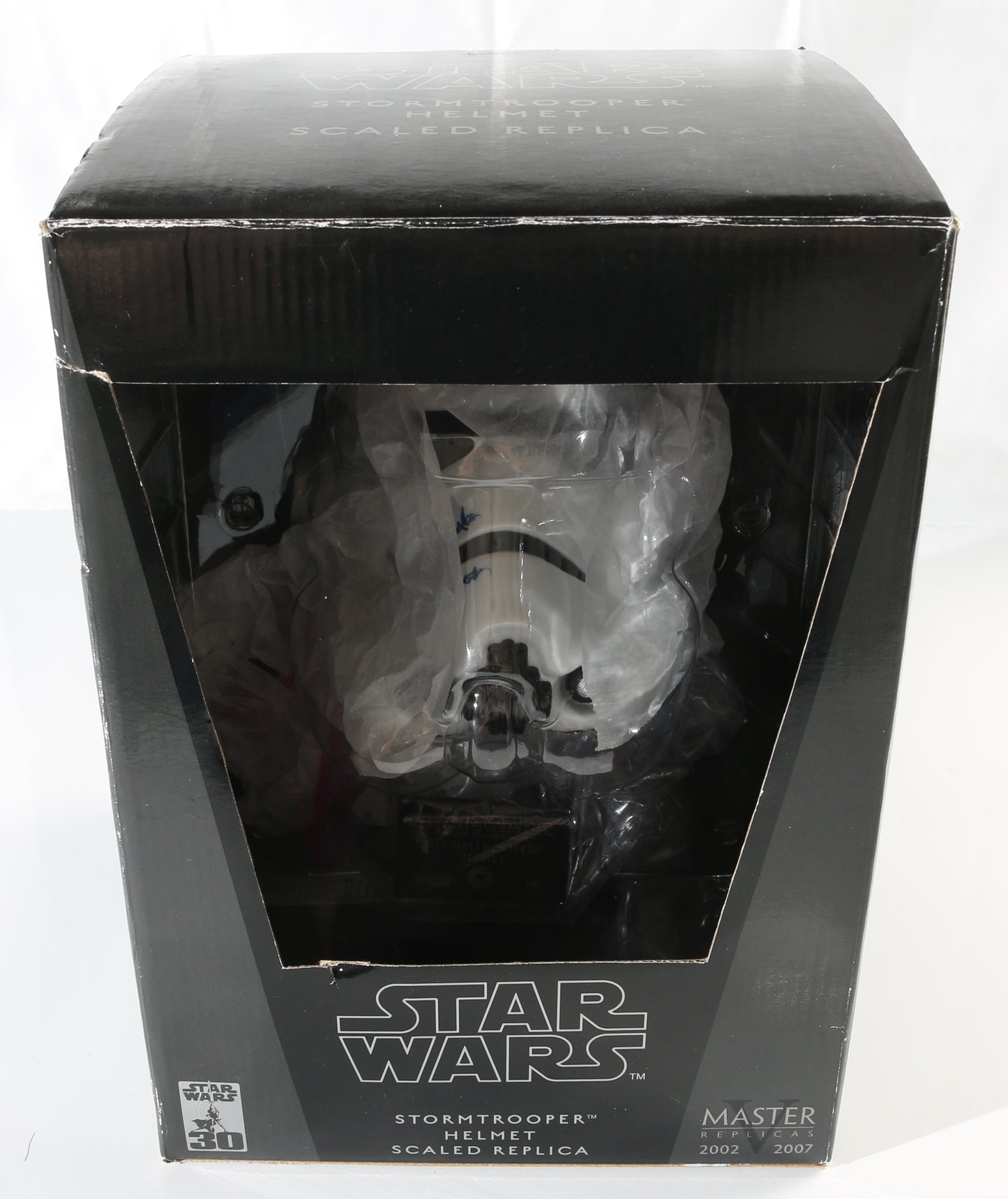 
                  
                    Star Wars Stormtrooper Mini Helmet Scaled Prop Replica (Beckett Witnessed) Cast Signed by Harrison Ford, Carrie Fisher, Mark Hamill, Dave Prowse, Peter Mayhew, Kenny Baker, & Anthony Daniels
                  
                