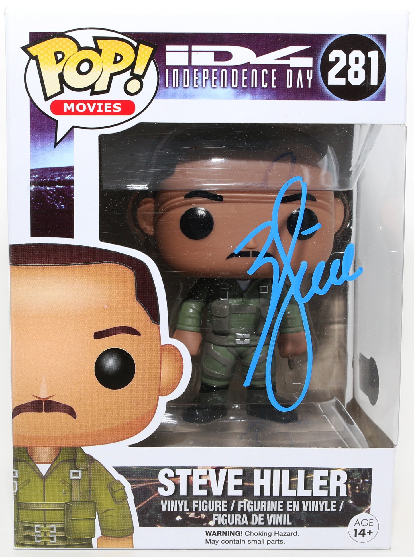 
                  
                    Will Smith as Captain Steven Hiller in Independence Day (Beckett) Signed Funko POP! #281
                  
                