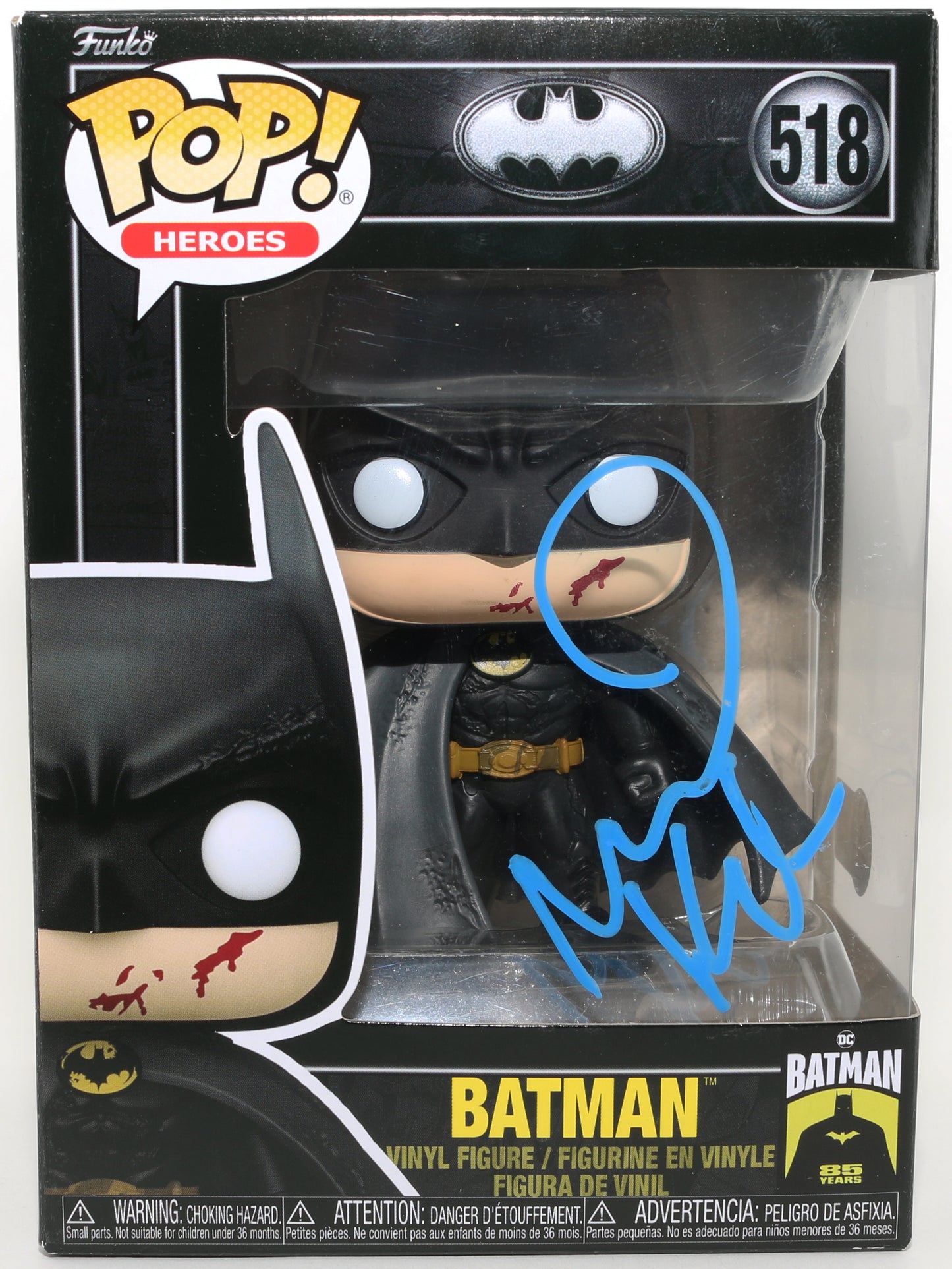 
                  
                    Michael Keaton as Batman in Batman 1989 (Beckett) Signed Funko POP! #518
                  
                