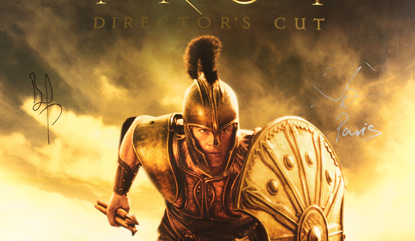 
                  
                    Brad Pitt as Achilles & Orlando Bloom as Paris in Troy (JSA) Signed 27x40 Poster with Character Name
                  
                