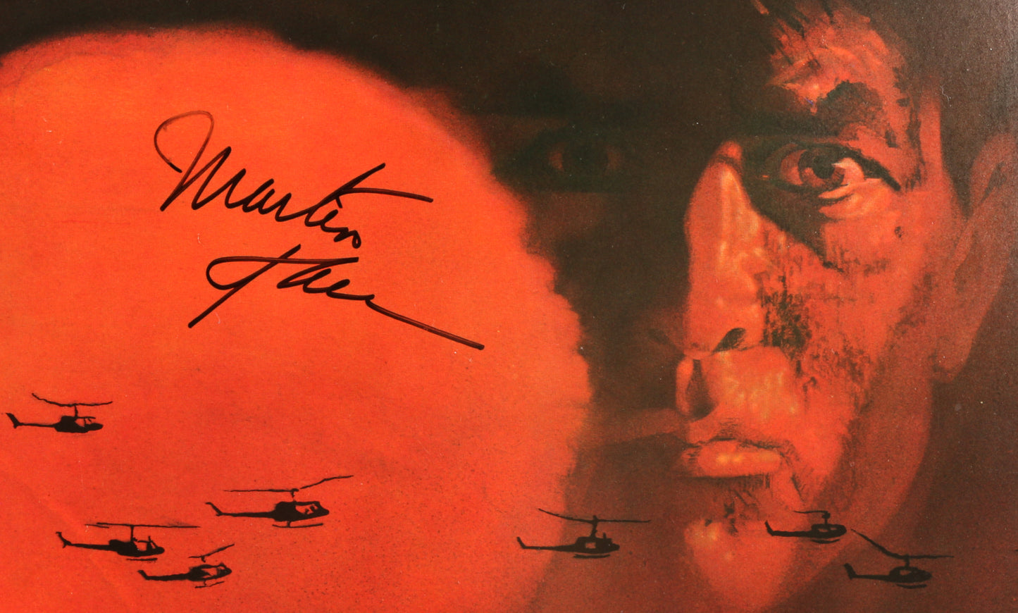 
                  
                    Martin Sheen as U.S. Army Captain Benjamin L. Willard in Apocalypse Now (JSA) Signed 27x41 Poster
                  
                