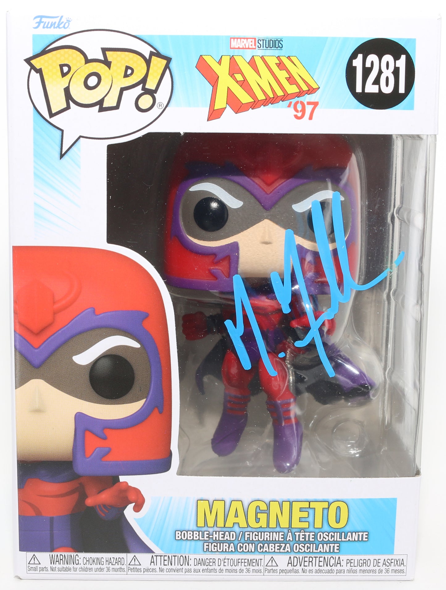 
                  
                    Michael Fassbender as Magneto in X-Men (JSA) Signed Funko POP! #1281
                  
                