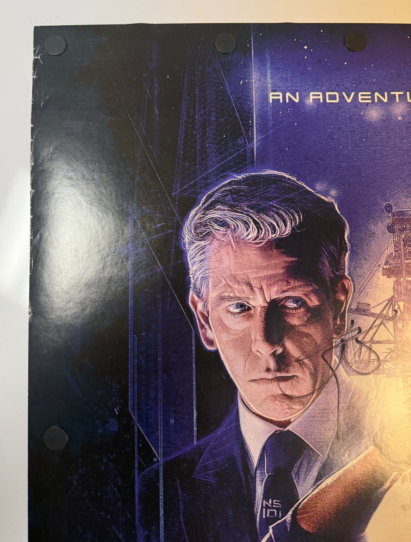 
                  
                    Ready Player One 27x40 Poster Cast Signed by Tye Sheridan, Olivia Cooke, Mark Rylance, Simon Pegg, Ben Mendelsohn, Lena Waithe, Win Morisaki, Philip Zhao, T.J. Miller, Author: Ernest Cline, Composer: Alan Silvestri, & Director: Steven Spielberg
                  
                