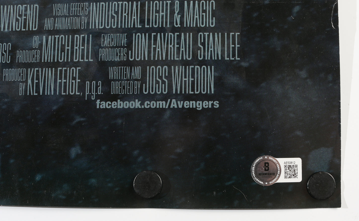 
                  
                    Avengers: Age of Ultron 27x40 Poster (Beckett) Cast Signed by Chris Hemsworth, Jeremy Renner, Aaron Taylor-Johnson, & Paul Bettany
                  
                