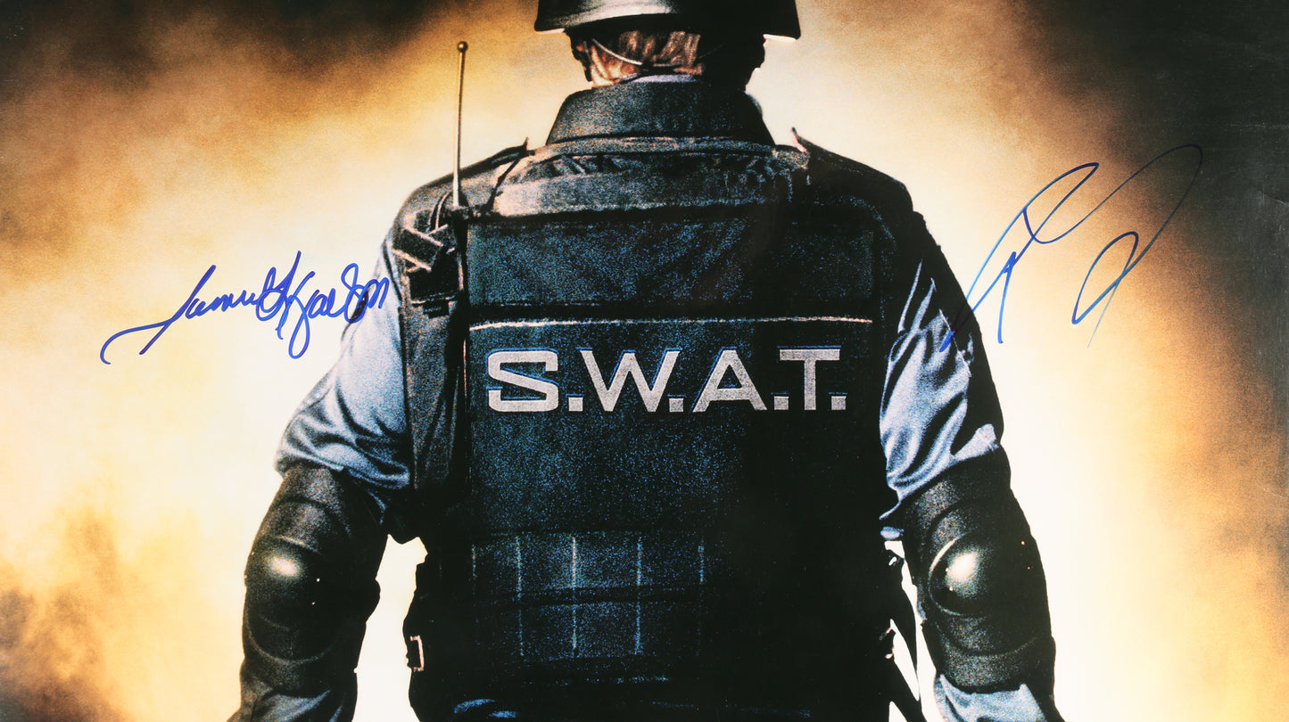 
                  
                    Samuel L. Jackson as Sgt. Dan 'Hondo' Harrelson & Colin Farrell as Officer Jim Street in S.W.A.T. Signed 27x40 Poster
                  
                