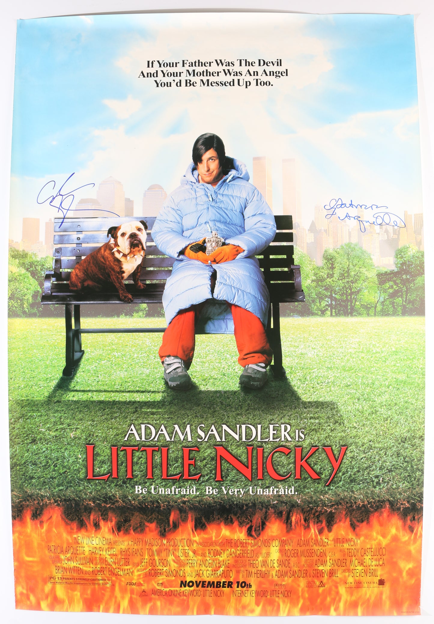
                  
                    Adam Sandler as Nicky & Patricia Arquette as Valerie Veran in Little Nicky Signed 27x40 Poster
                  
                