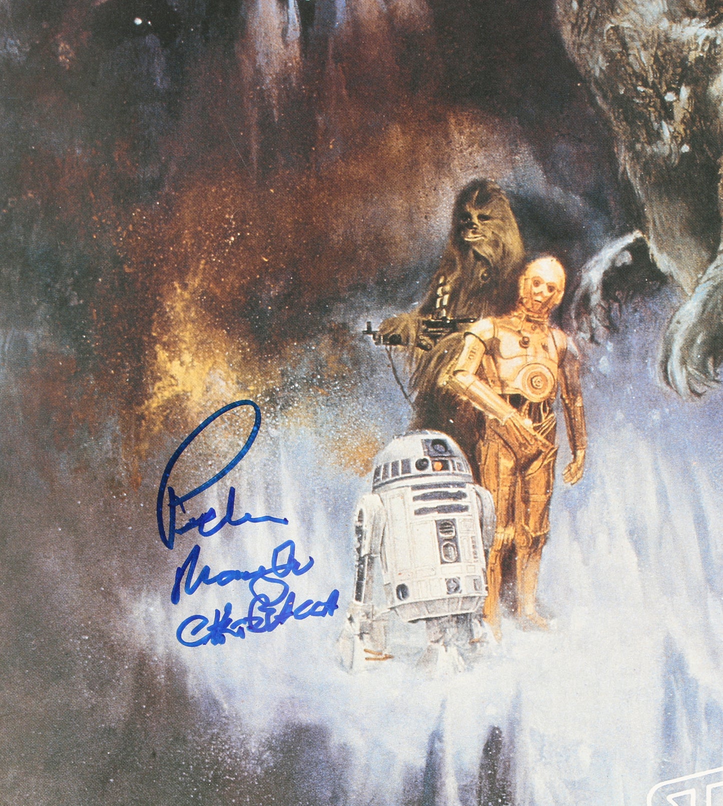 
                  
                    Peter Mayhew as Chewbacca in Star Wars: The Empire Strikes Back Signed 24x36 Poster
                  
                