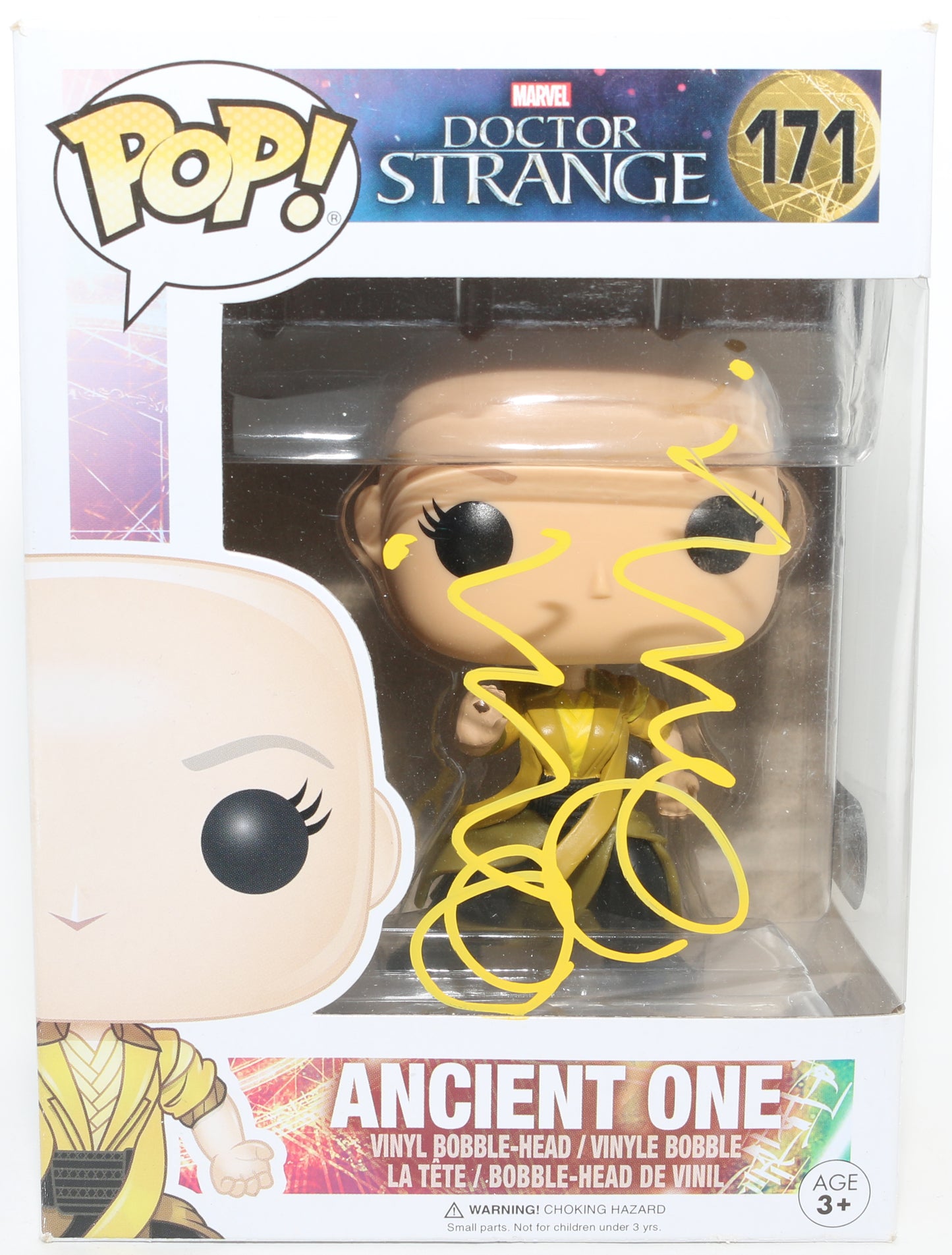 
                  
                    Tilda Swinton as Ancient One in Doctor Strange (SWAU) Signed Funko POP! #171
                  
                