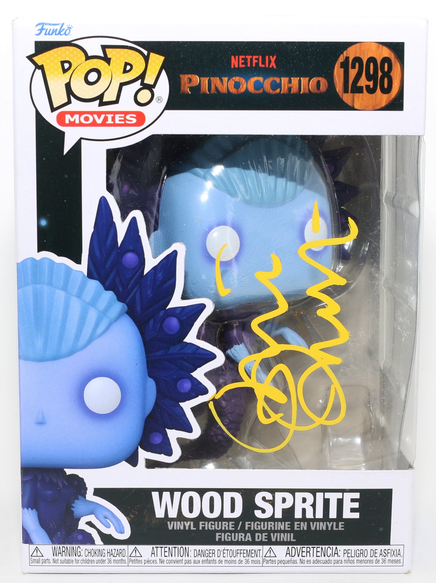 
                  
                    Tilda Swinton as Wood Sprite in Guillermo Del Toro's Pinocchio (SWAU) Signed Funko POP! #1298
                  
                