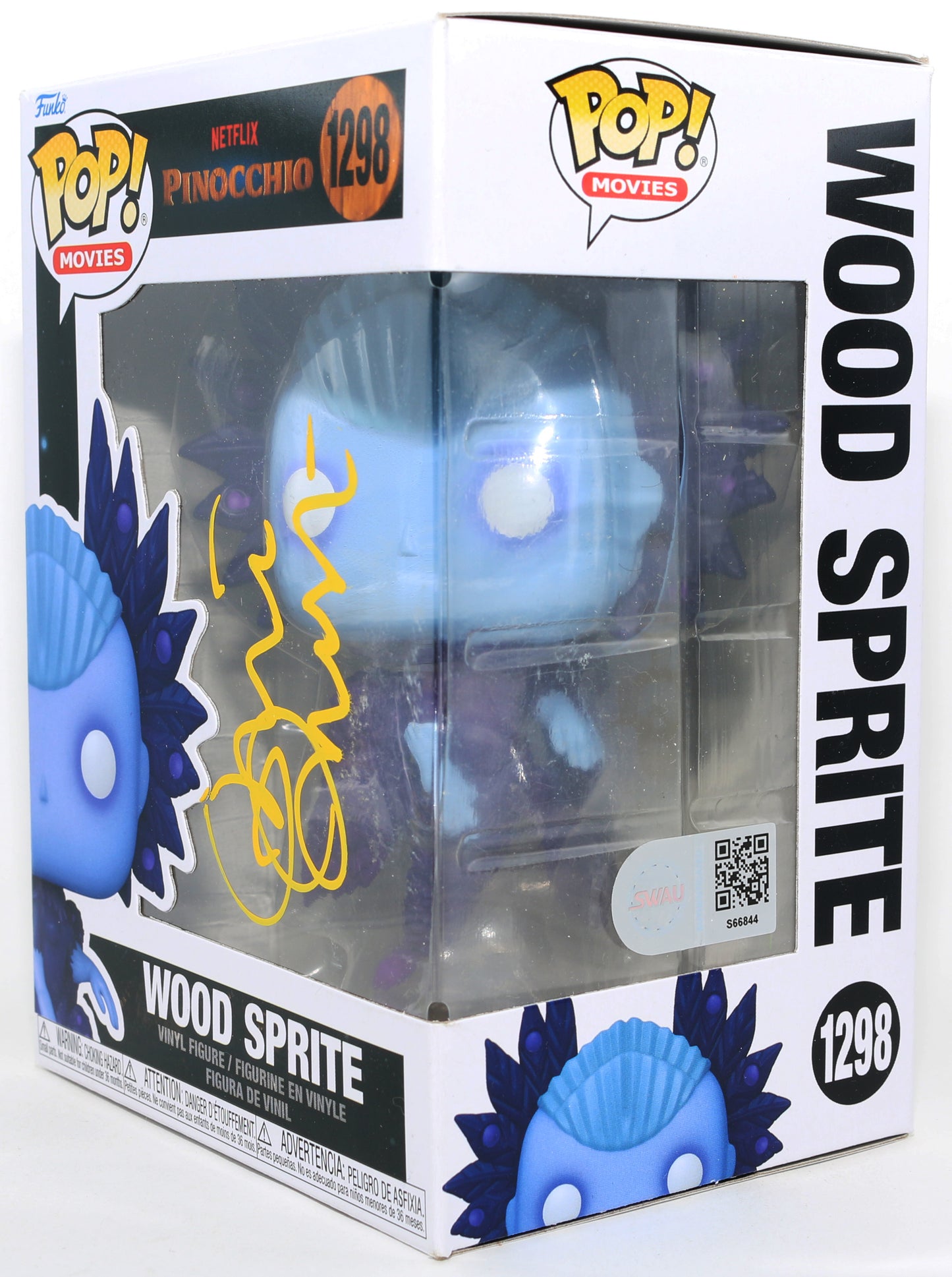 
                  
                    Tilda Swinton as Wood Sprite in Guillermo Del Toro's Pinocchio (SWAU) Signed Funko POP! #1298
                  
                