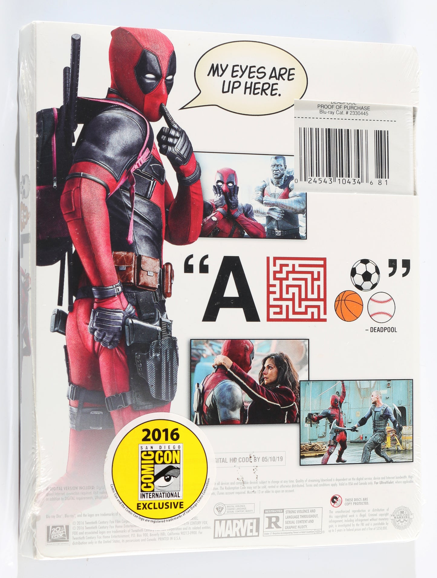 
                  
                    Ryan Reynolds as Deadpool in Deadpool Signed San Diego Comic Con 2016 Exclusive DVD
                  
                