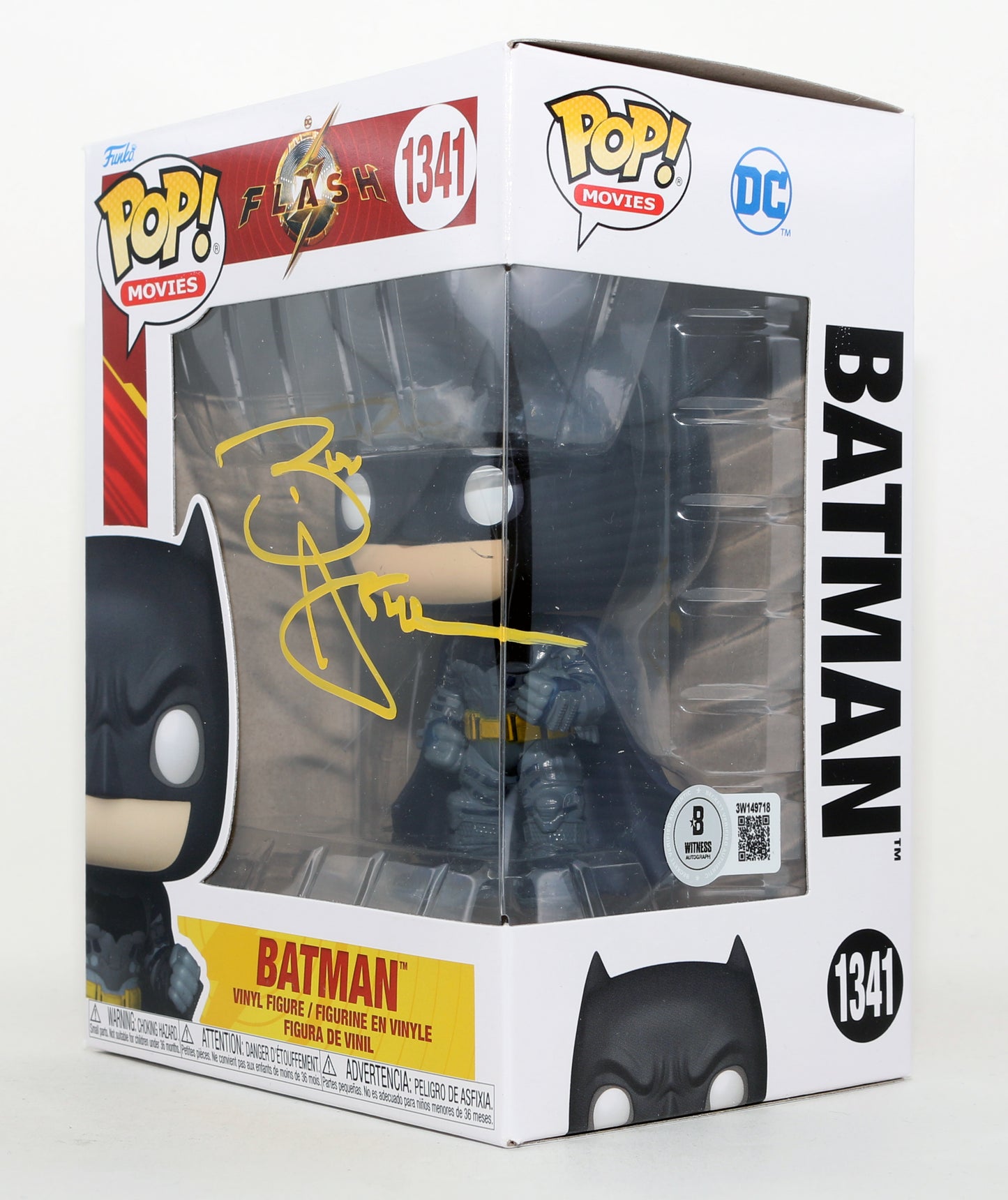 
                  
                    Ben Affleck as Batman in The Flash (Beckett) Signed Funko POP! #1341
                  
                