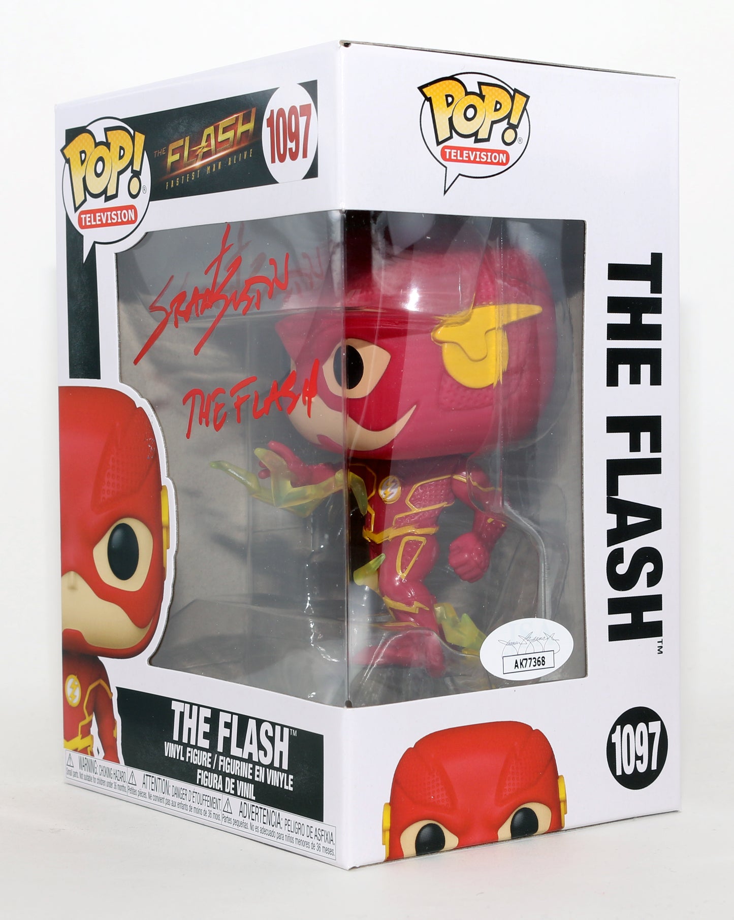 
                  
                    Grant Gustin as The Flash in CW's The Flash (JSA) Signed Funko POP! #1097 with Character Name
                  
                