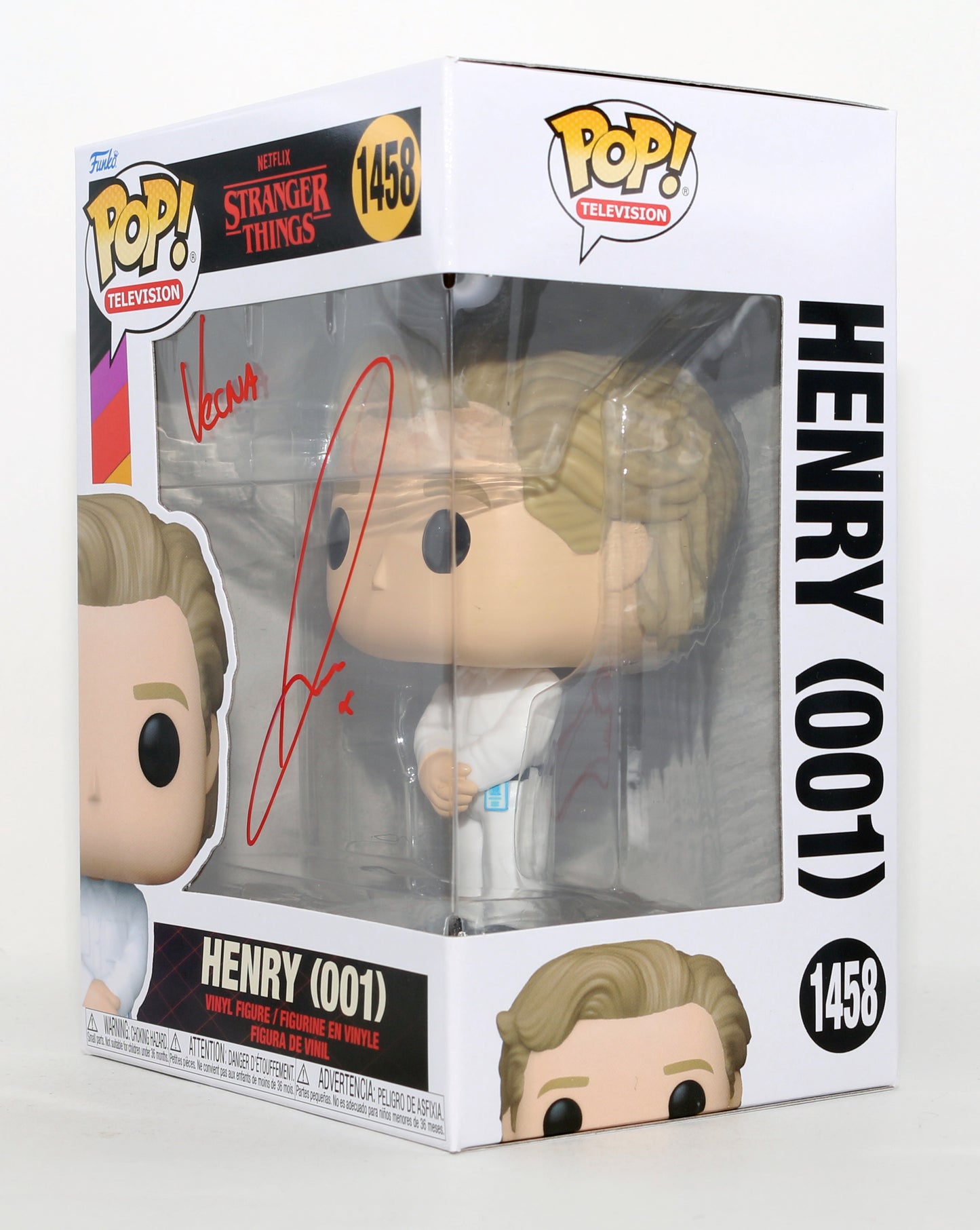 
                  
                    Jamie Campbell Bower as Henry / Vecna in Stranger Things Signed Funko POP! #1458 with Character Name
                  
                
