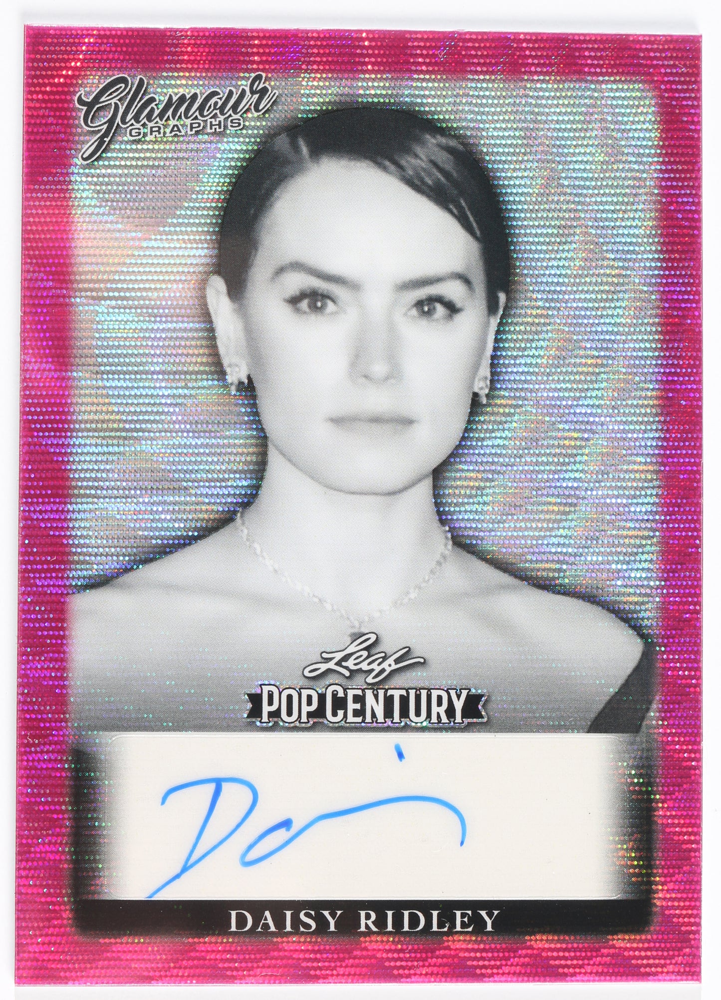 
                  
                    Daisy Ridley from Star Wars, Chaos Walking, & Ophelia Signed Leaf Pop Century Trading Card
                  
                