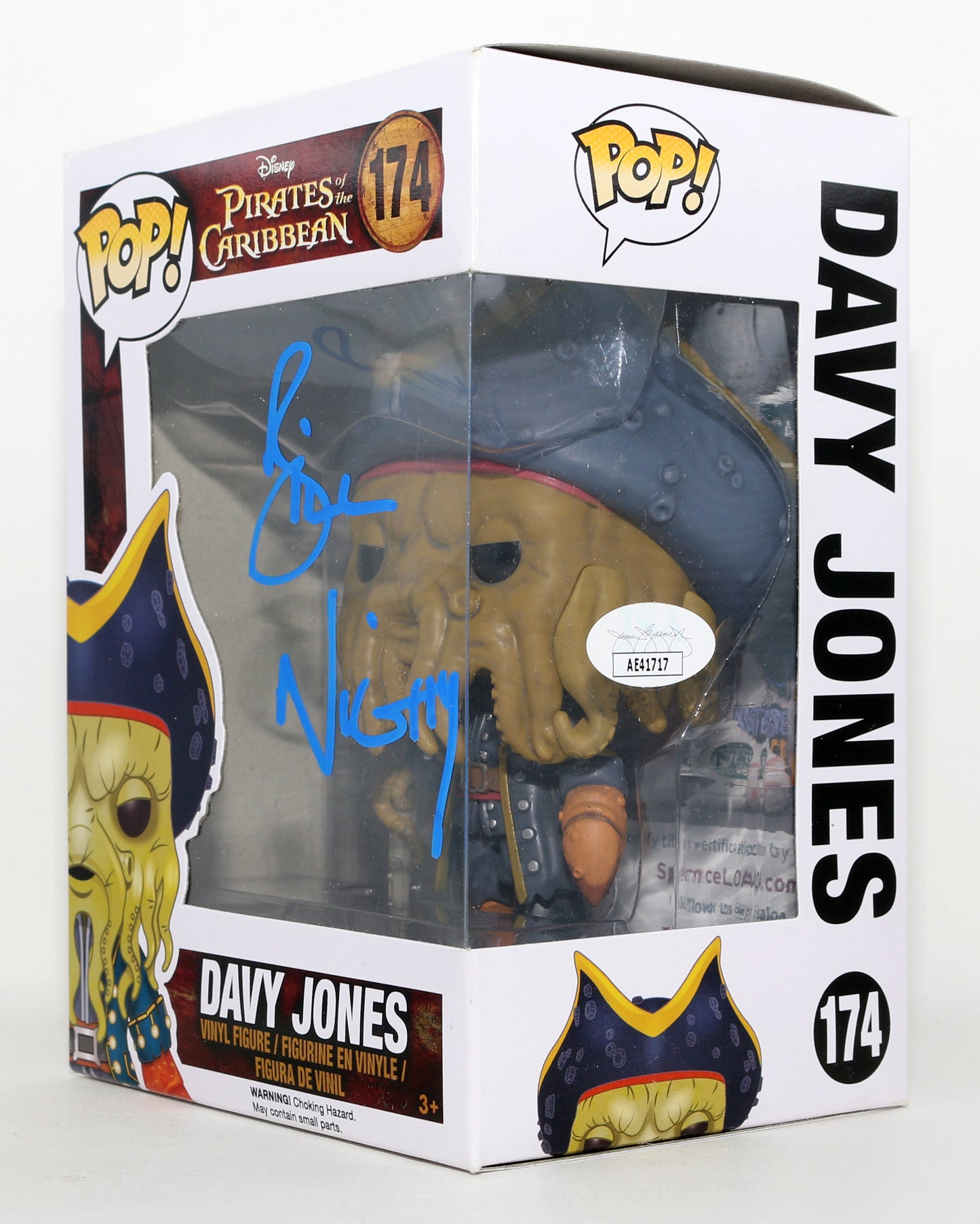 
                  
                    Bill Nighy as Davy Jones in Pirates of the Caribbean: Dead Man's Chest (JSA) Signed Funko POP! #174
                  
                