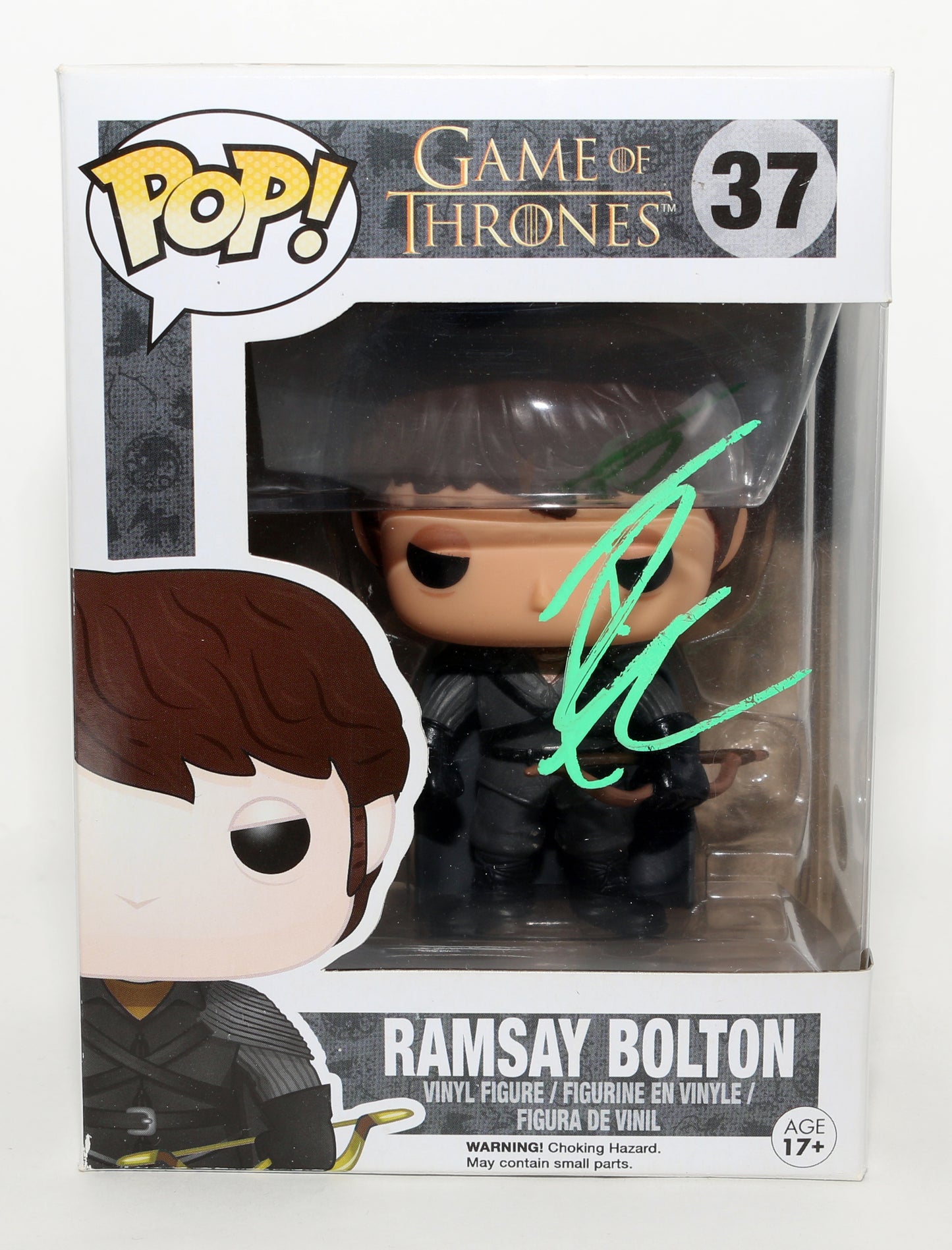 
                  
                    Iwan Rheon as Ramsay Bolton in Game of Thrones Signed Funko POP! #37
                  
                