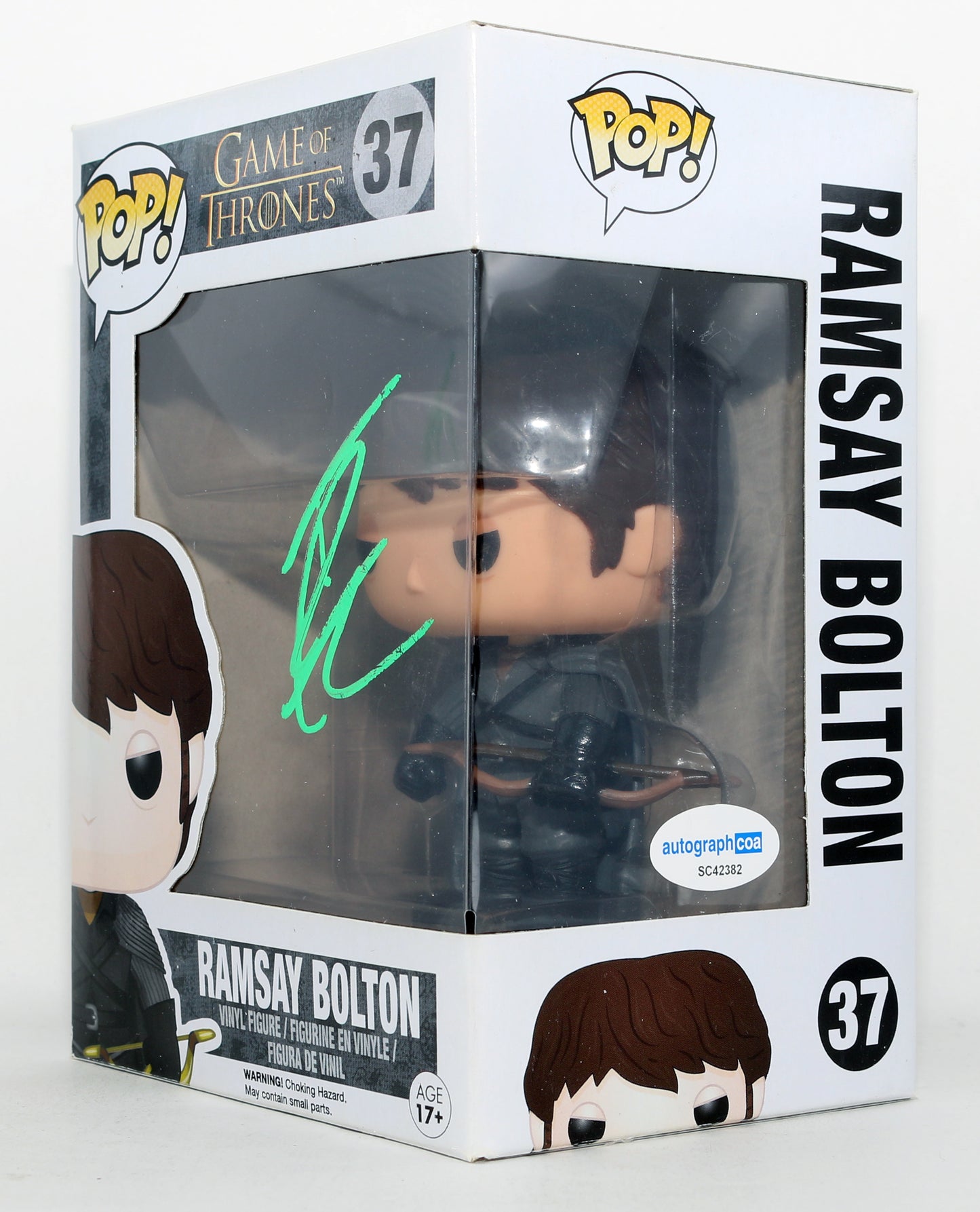 
                  
                    Iwan Rheon as Ramsay Bolton in Game of Thrones Signed Funko POP! #37
                  
                
