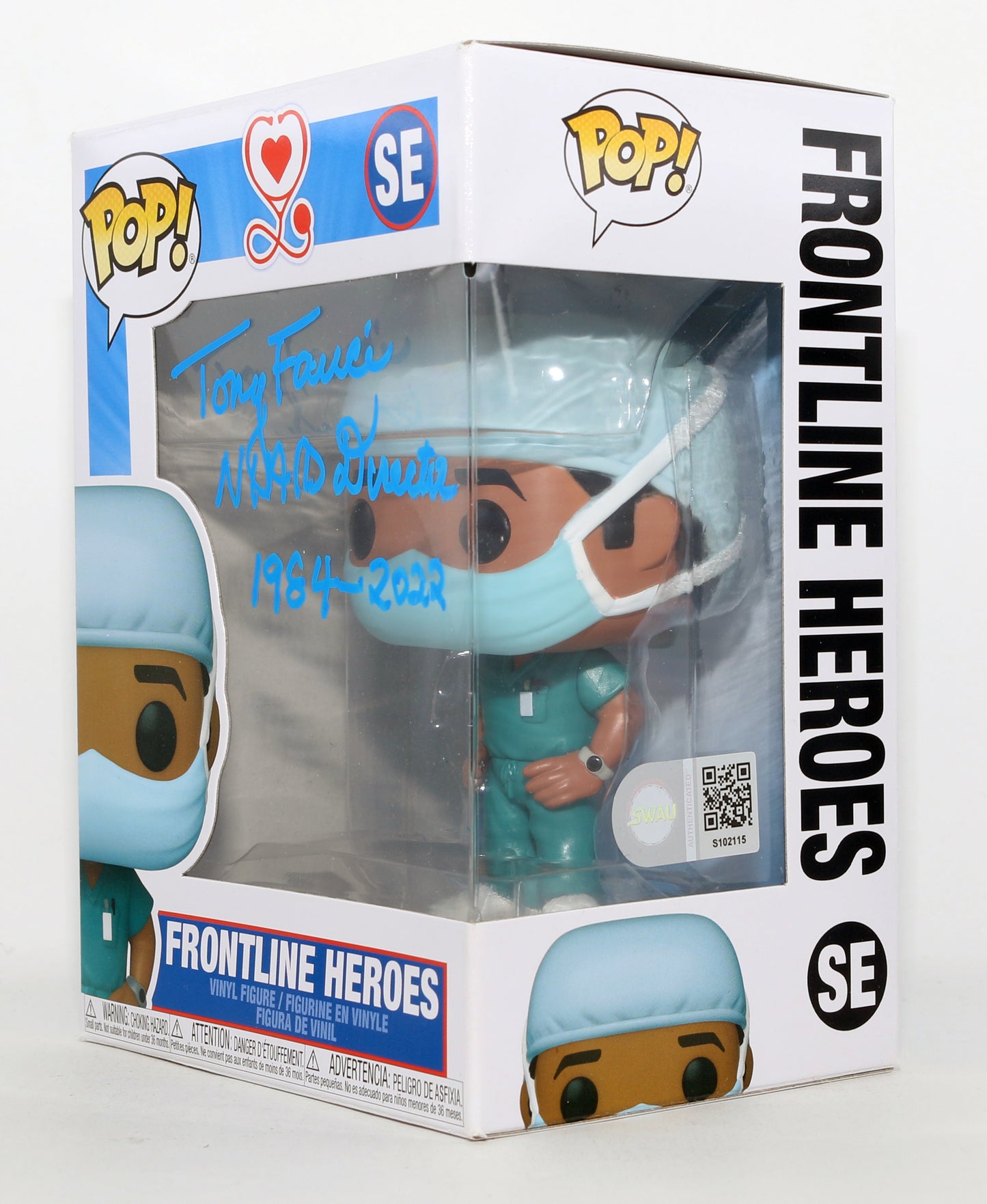 
                  
                    Anthony "Tony" Fauci NIAID Director 1984-2022 (SWAU) Signed Funko POP! #SE
                  
                