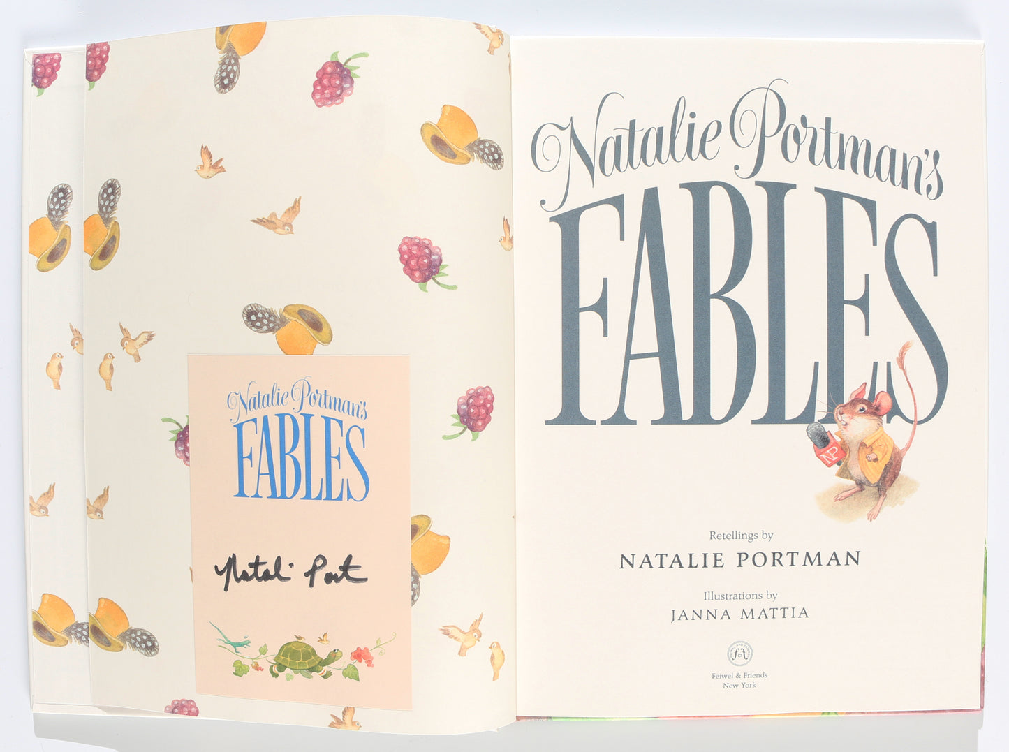 
                  
                    Natalie Portman's Fables Hardcover Children's Picture Book Signed by Natalie Portman
                  
                