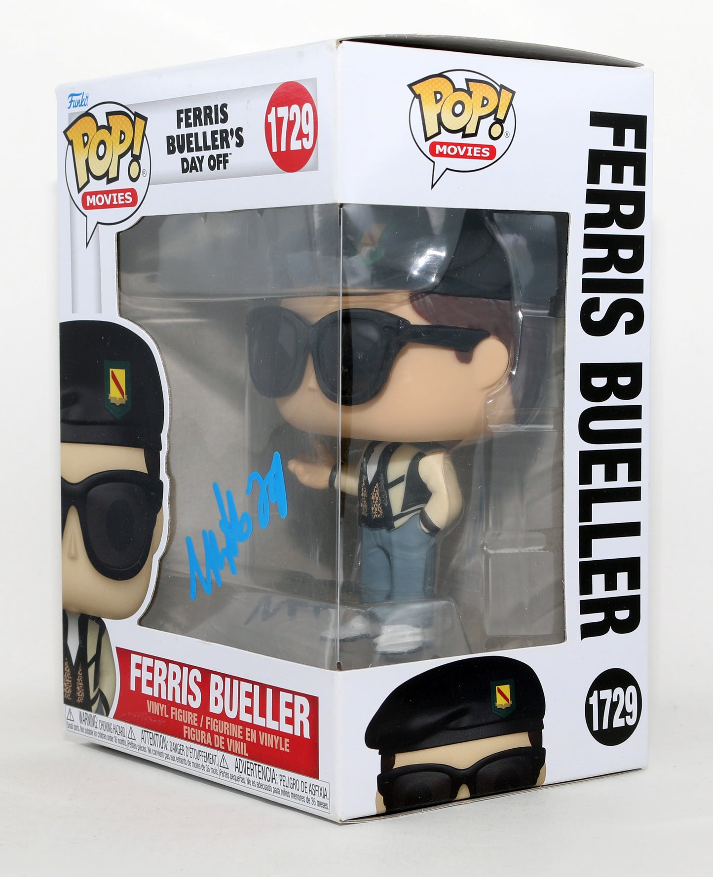 
                  
                    Matthew Broderick as Ferris Bueller in Ferris Bueller's Day Off Signed Funko POP! #1729
                  
                