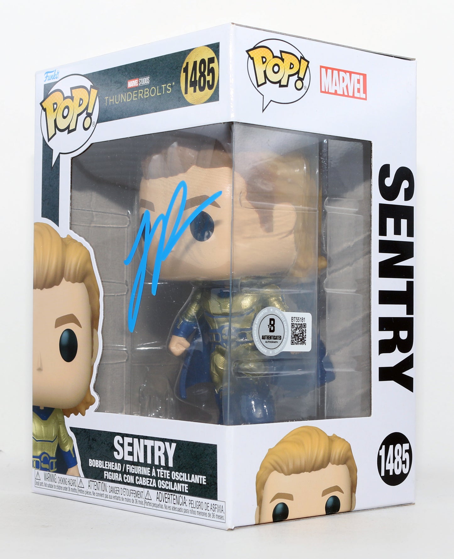 
                  
                    Lewis Pullman as Sentry in Thunderbolts* / The New Avengers (Beckett) Signed Funko POP! #1485
                  
                