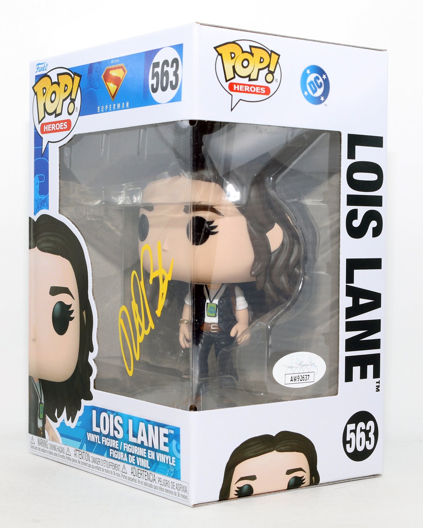 
                  
                    Rachel Brosnahan as Lois Lane in James Gunn's Superman (JSA) Signed Funko POP! #563
                  
                