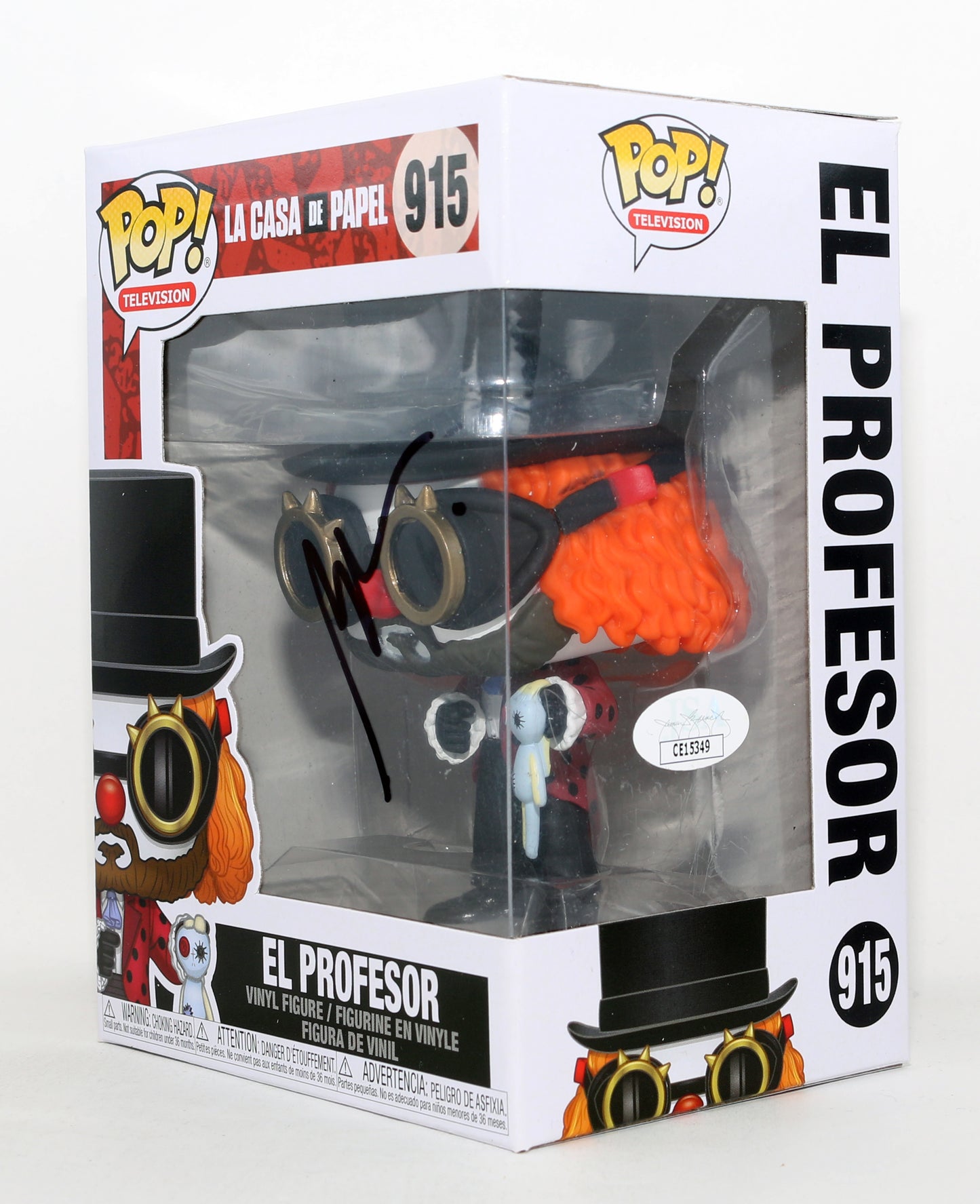 
                  
                    Álvaro Morte as El Profesor in La Casa De Papel (JSA) Signed Funko POP! #915
                  
                