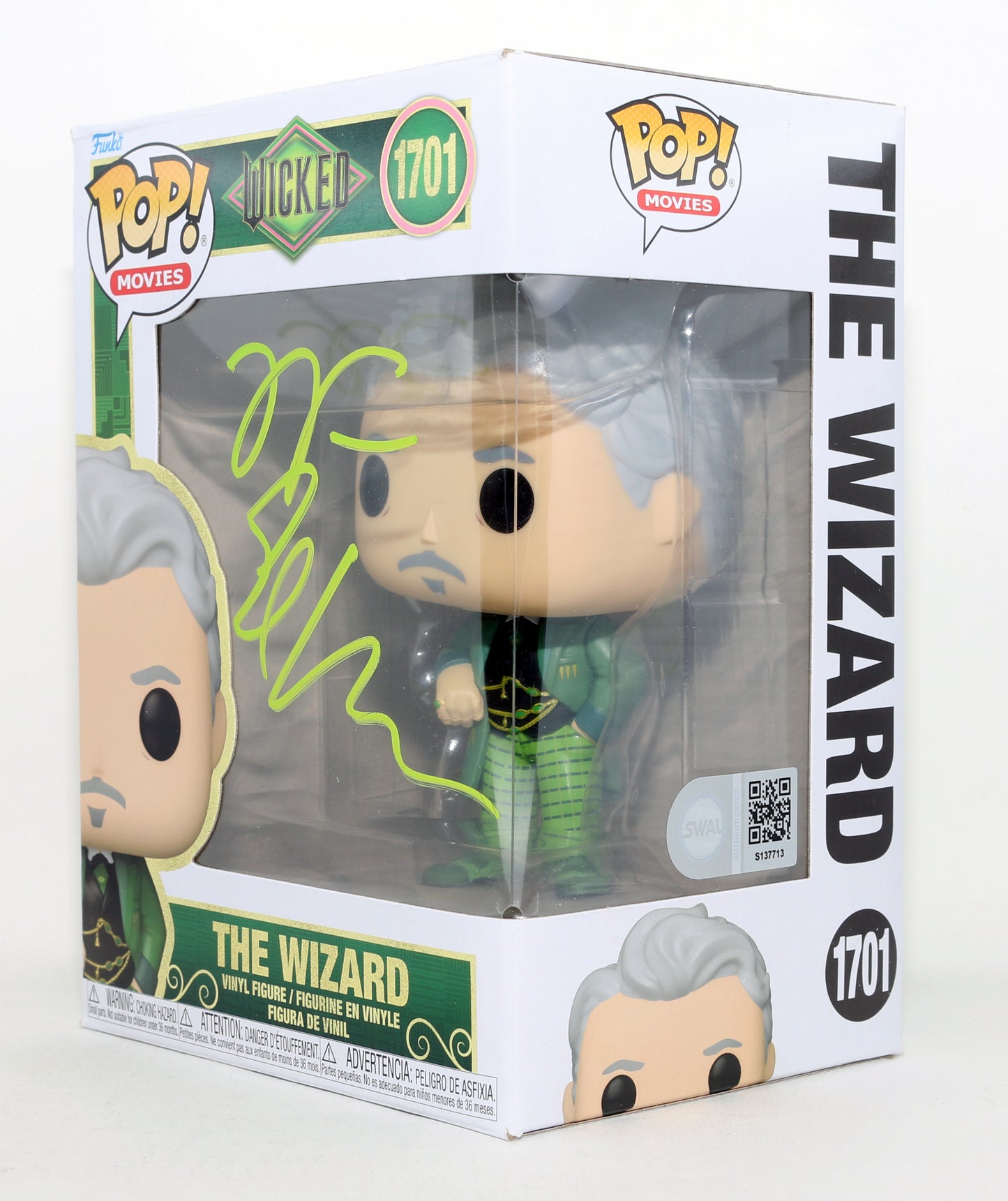 
                  
                    Jeff Goldblum as The Wizard in Wicked (SWAU) Signed Funko POP! #1701
                  
                