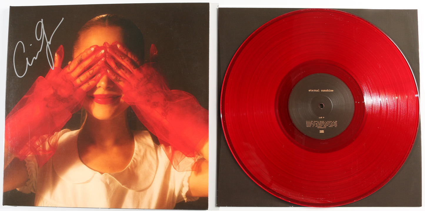 
                  
                    Ariana Grande: Eternal Sunshine Signed 12" Vinyl LP Translucent Ruby Red Record
                  
                
