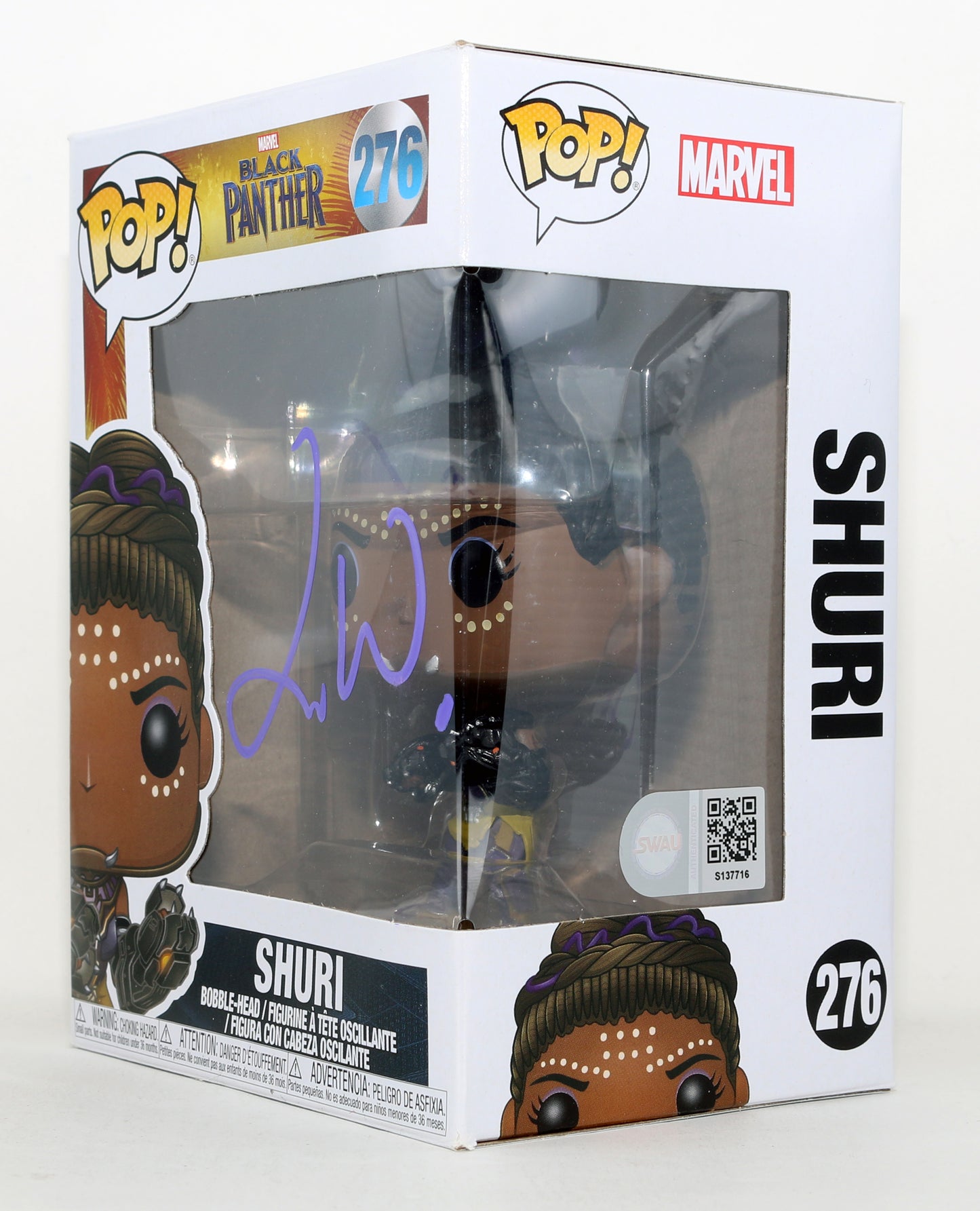 
                  
                    Letitia Wright as Shuri in Black Panther (SWAU) Signed Funko POP! #276
                  
                