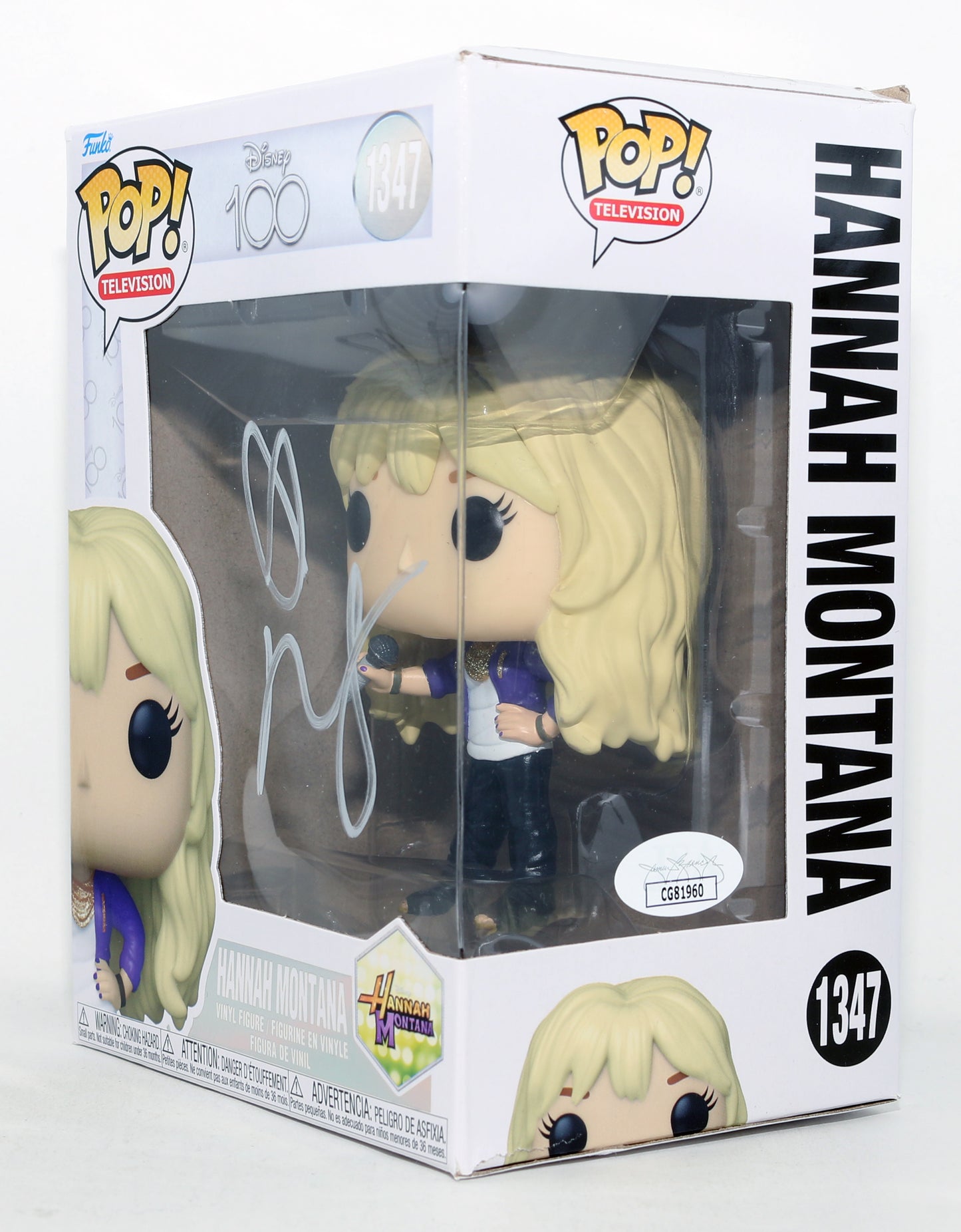 
                  
                    Miley Cyrus as Hannah Montana in Disney's Hannah Montana (JSA) Signed Funko POP! #1347
                  
                