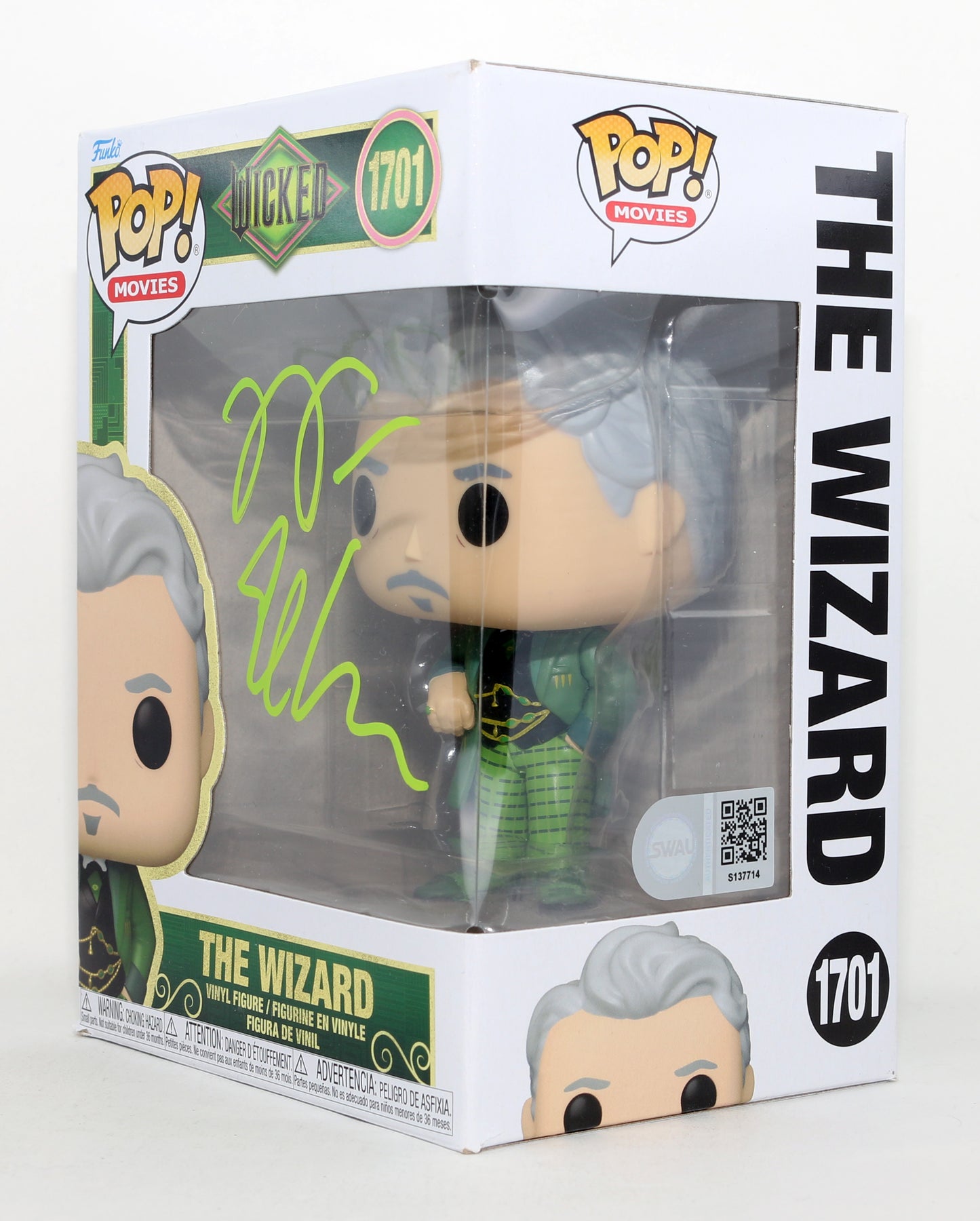 
                  
                    Jeff Goldblum as The Wizard in Wicked (SWAU) Signed Funko POP! #1701
                  
                